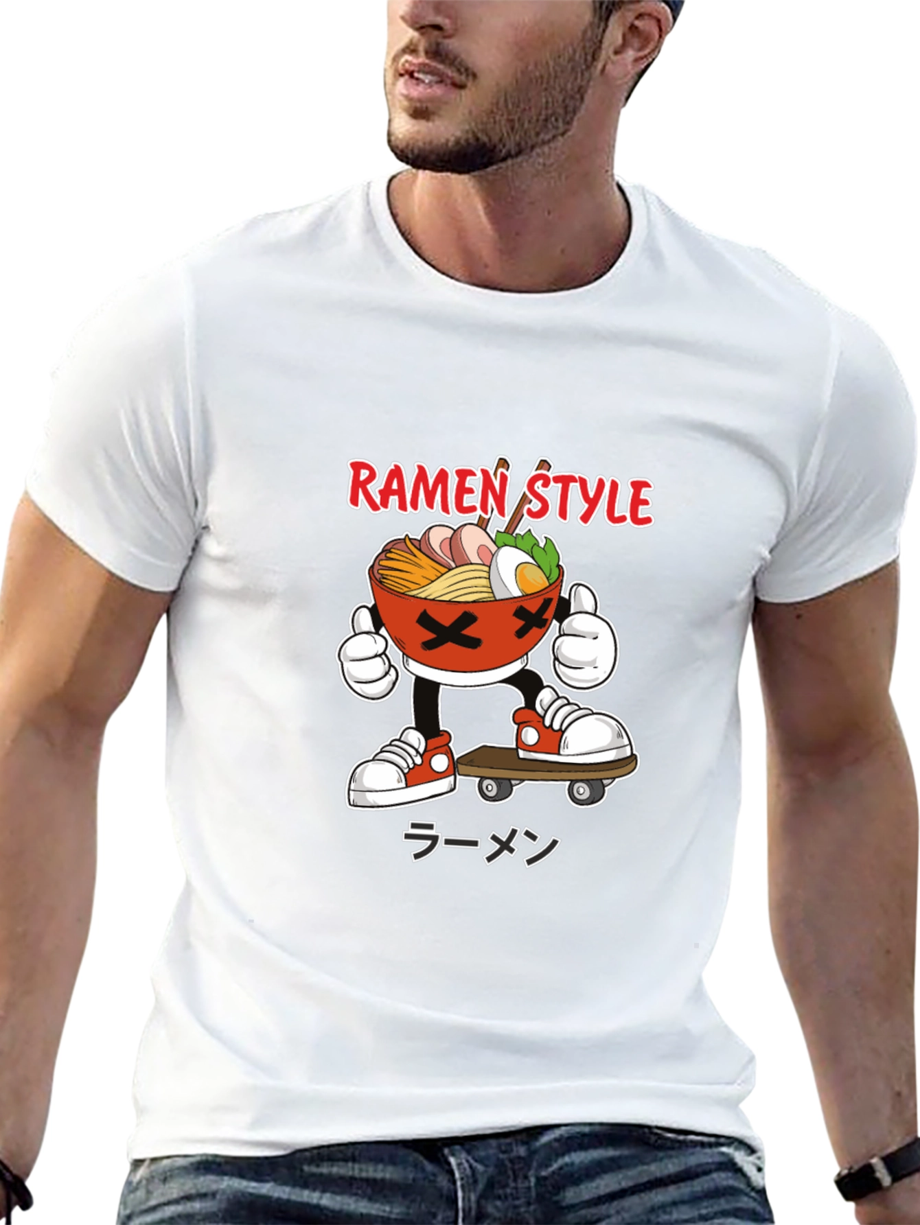Ramen Style Skateboard T-Shirt