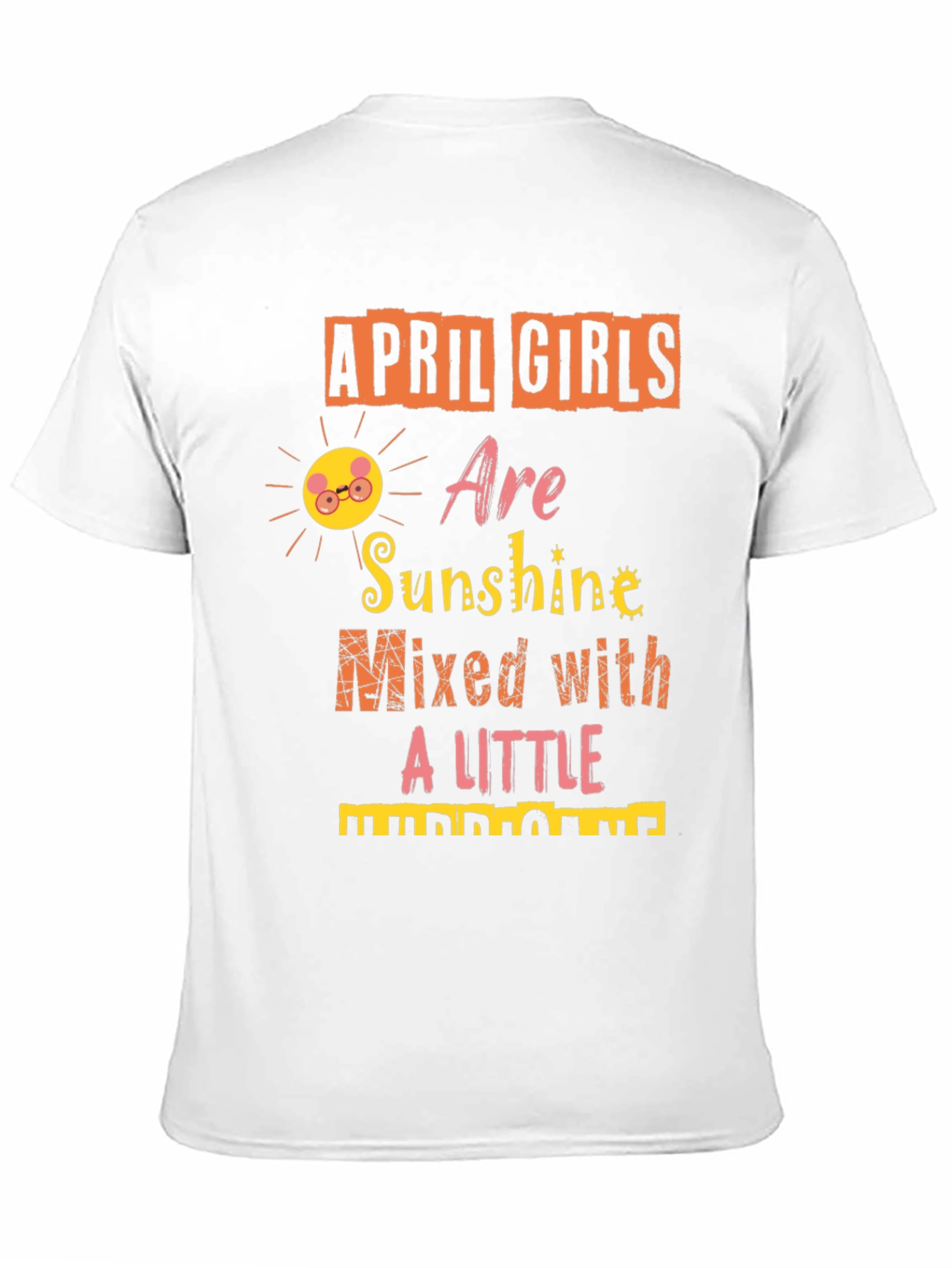 April Girls Sunshine Hurricane Graphic Tee