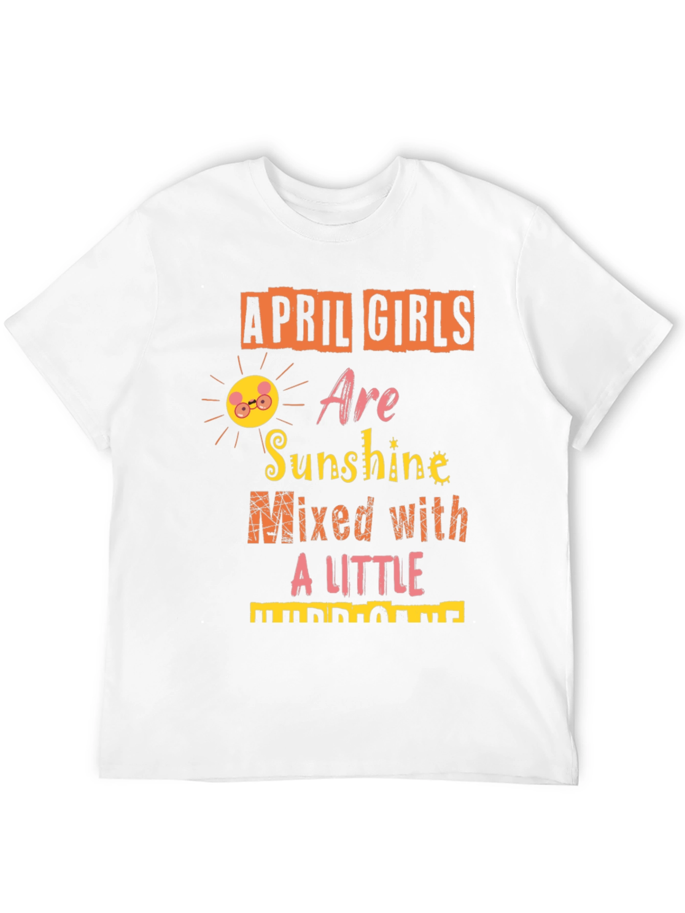 April Girls Sunshine Hurricane Graphic Tee