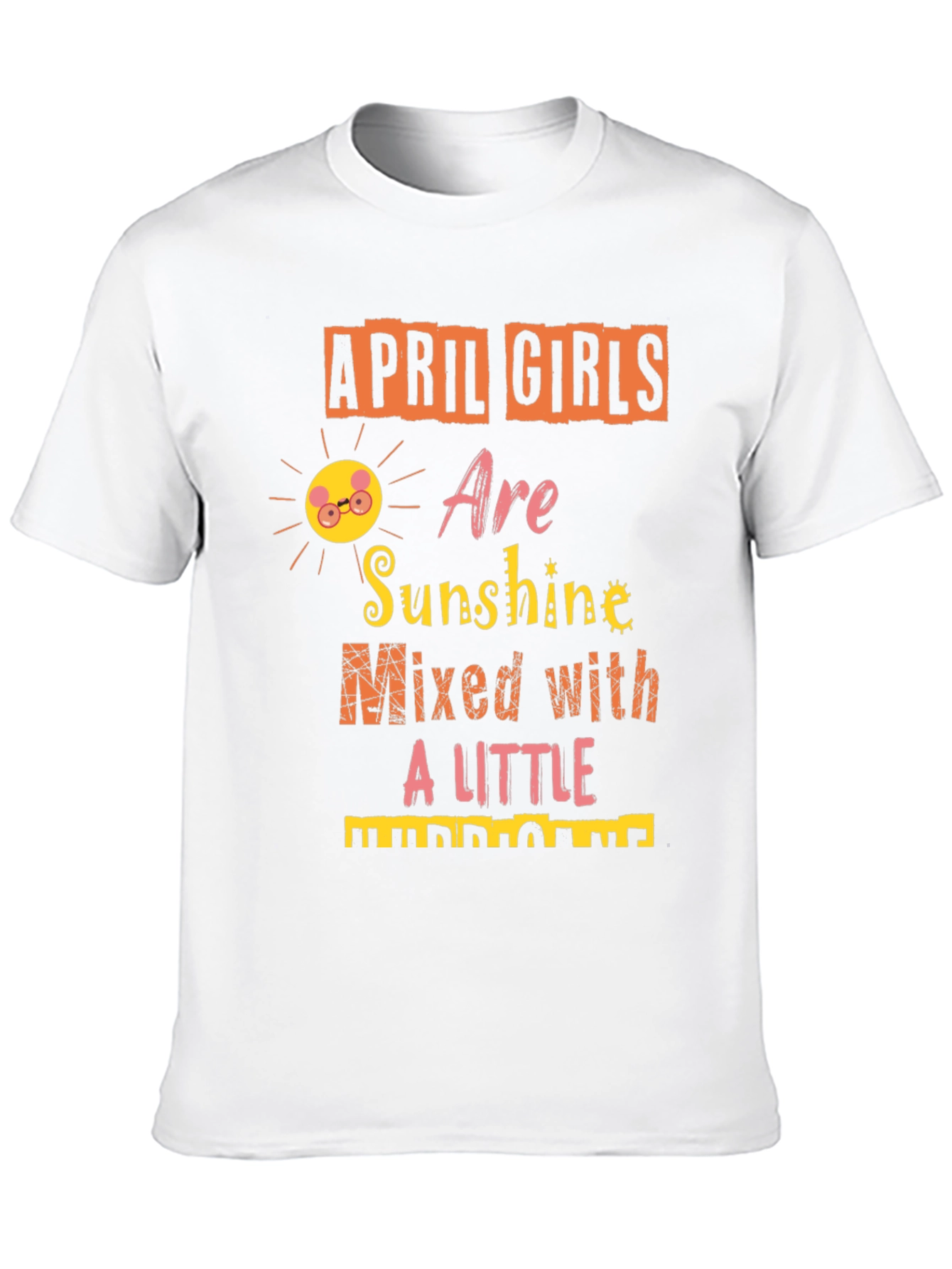 April Girls Sunshine Hurricane Graphic Tee