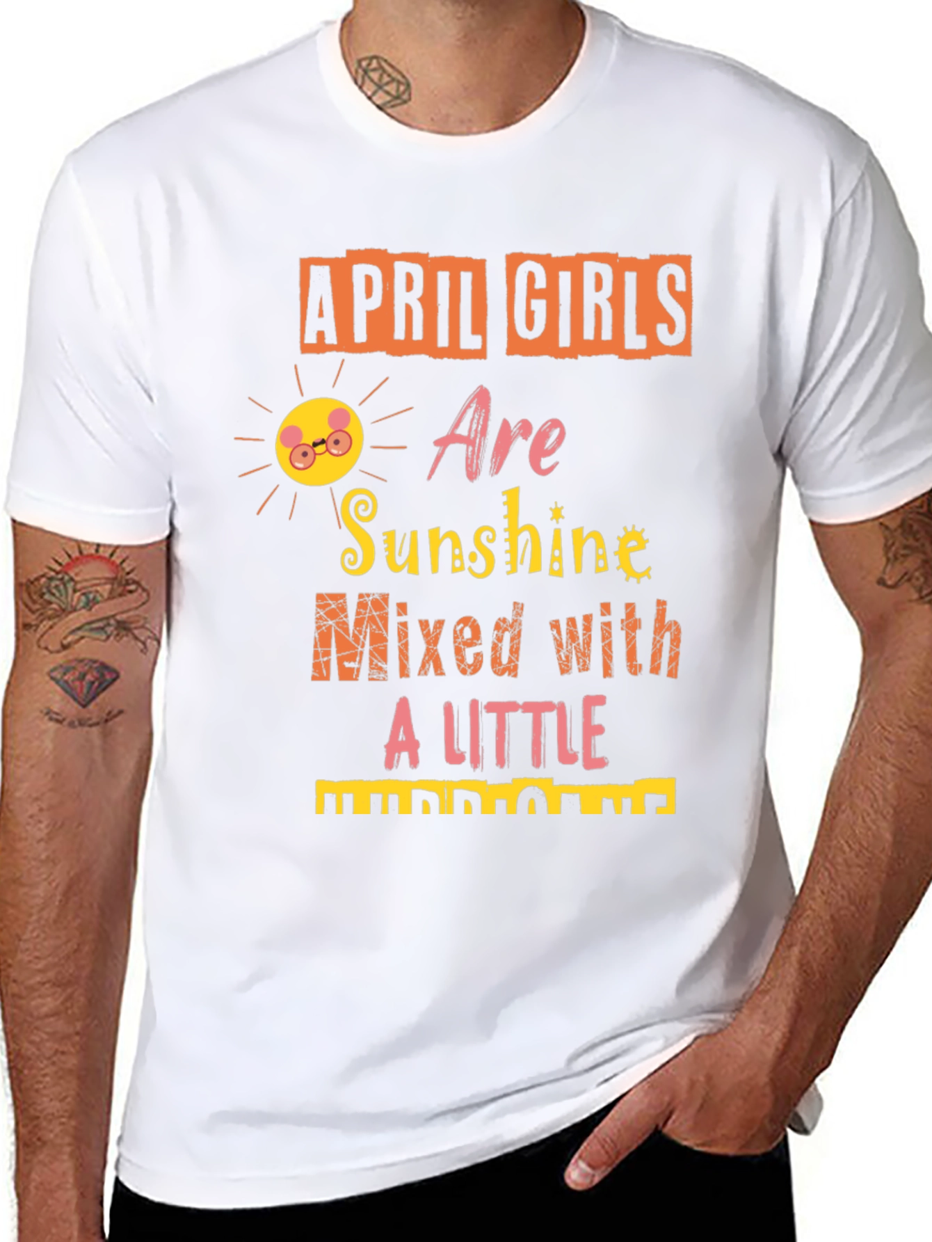 April Girls Sunshine Hurricane Graphic Tee