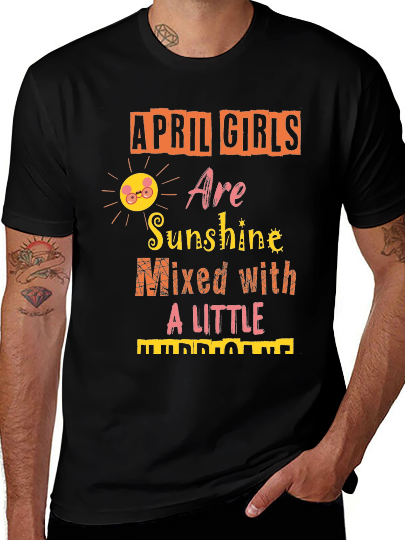 April Girls Sunshine Hurricane Graphic Tee