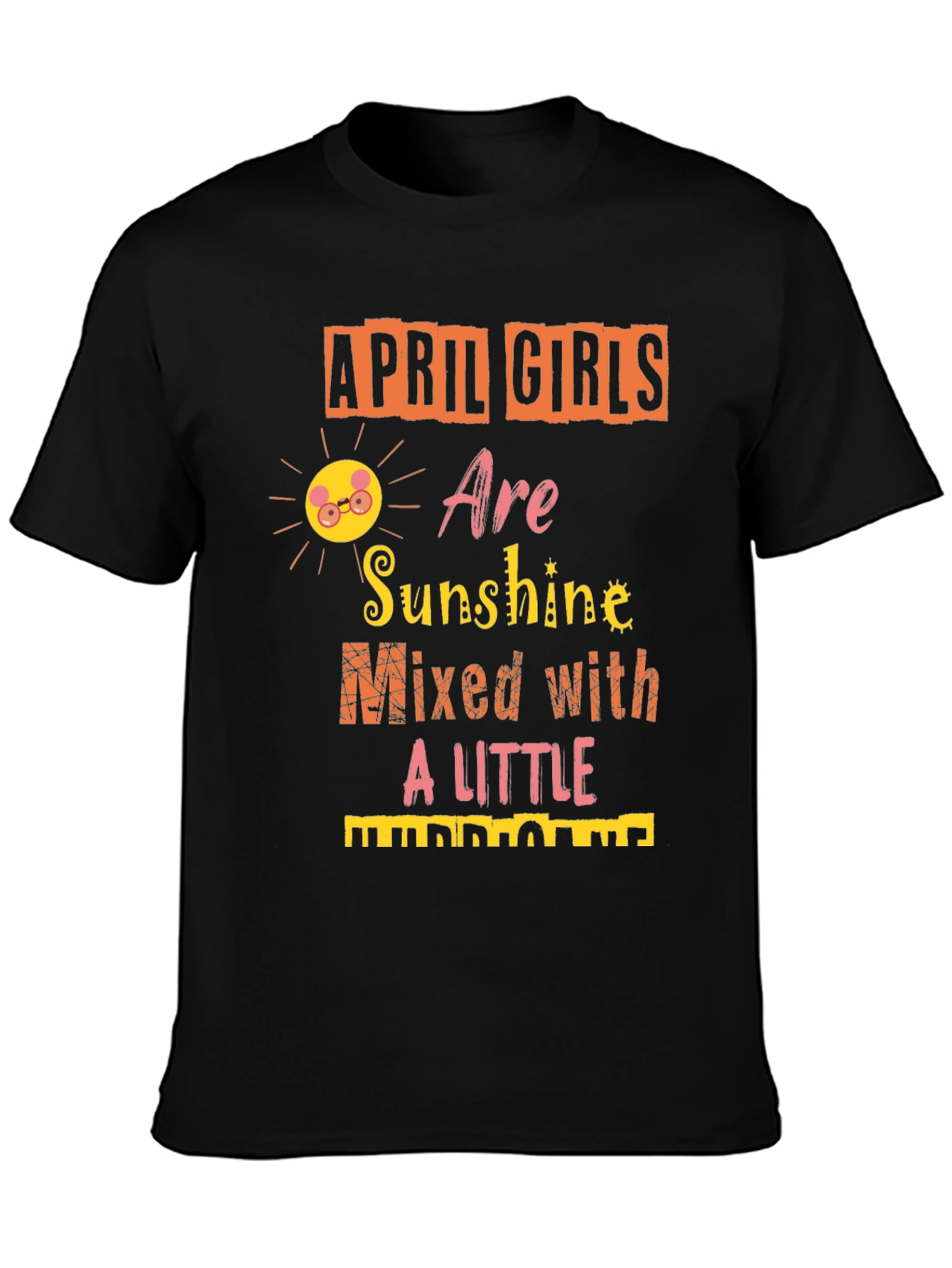 April Girls Sunshine Hurricane Graphic Tee