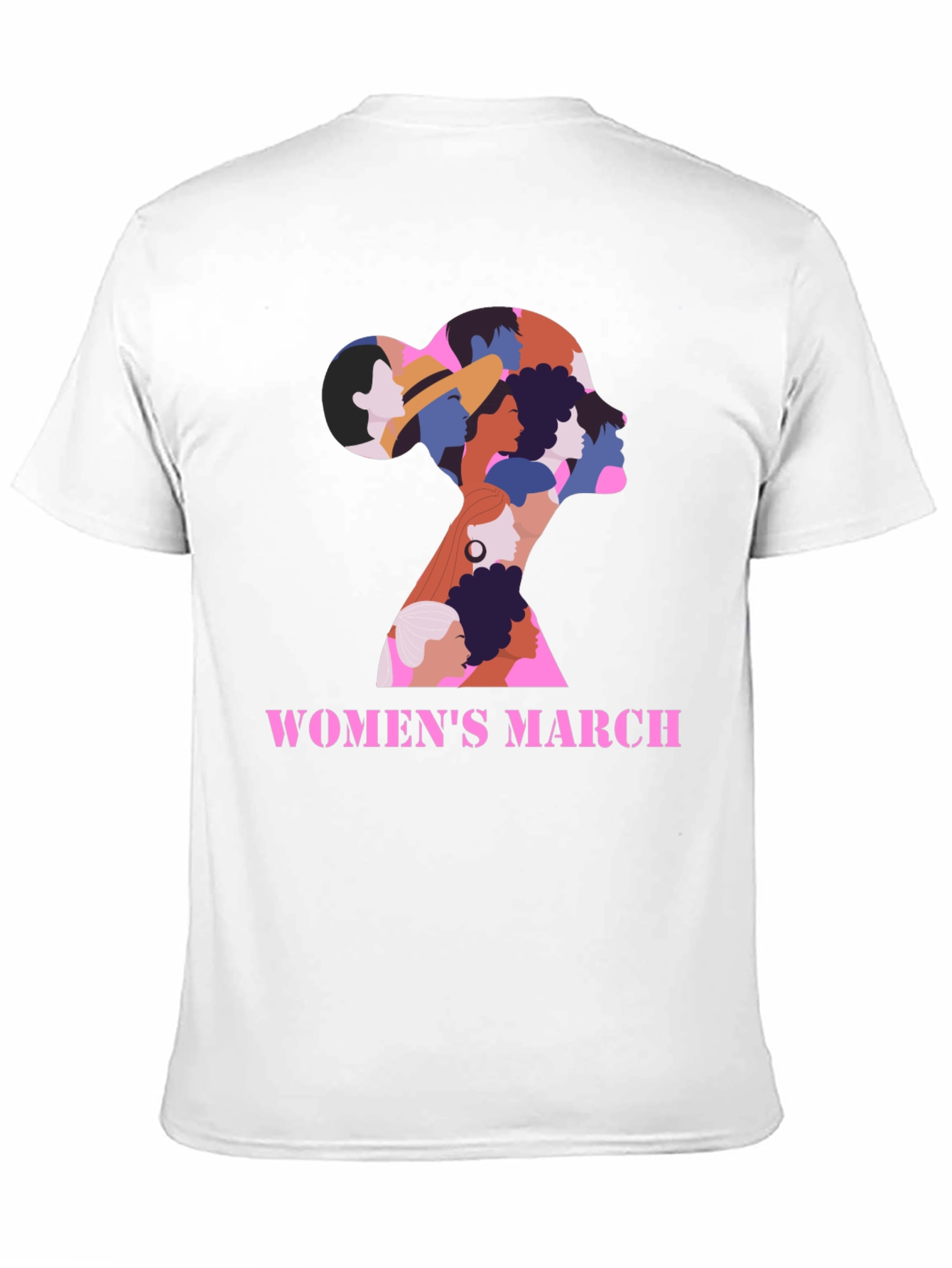 Womens March Graphic Tee - Empowering Black Shirt