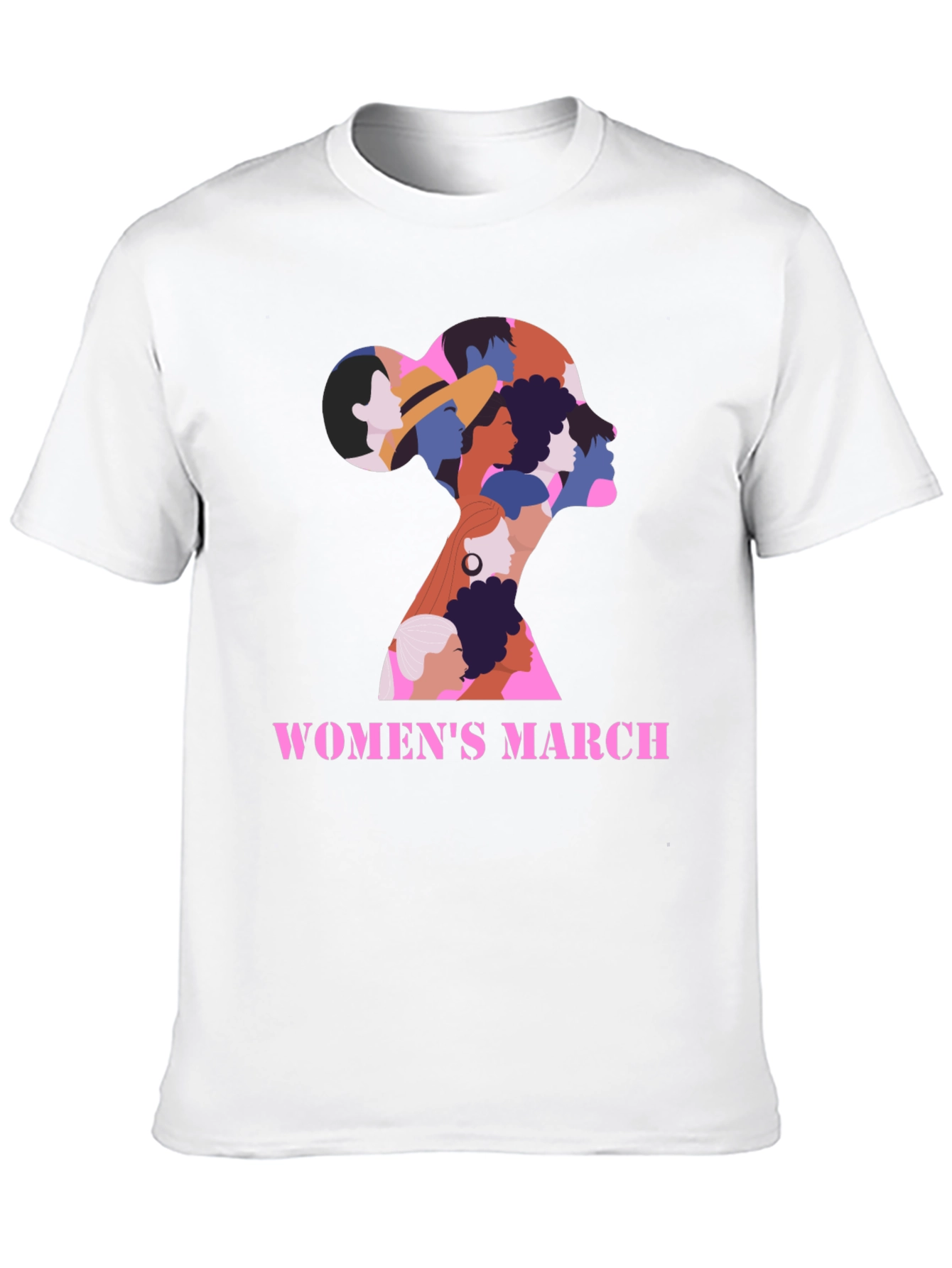 Womens March Graphic Tee - Empowering Black Shirt