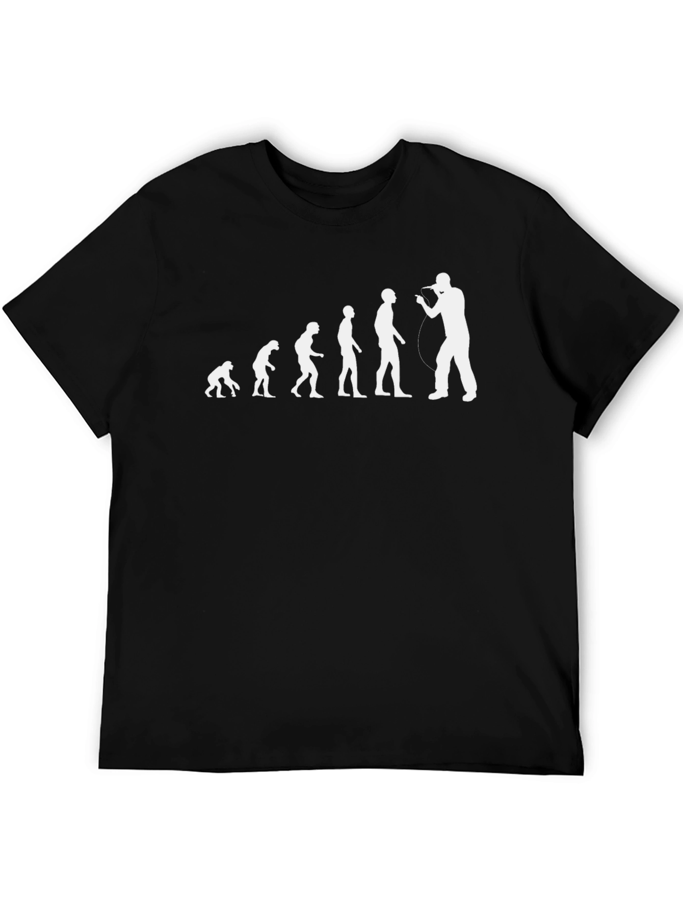 Evolution of Music Black Graphic T-Shirt
