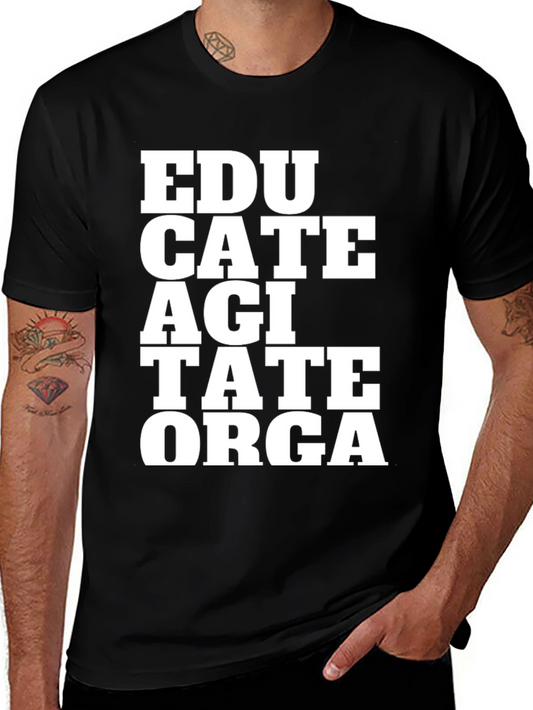 Educate Agitate T-Shirt - Activist Tee
