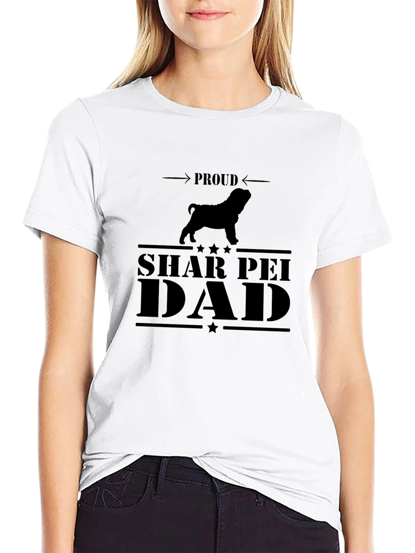 Proud Shar Pei Dad T-Shirt