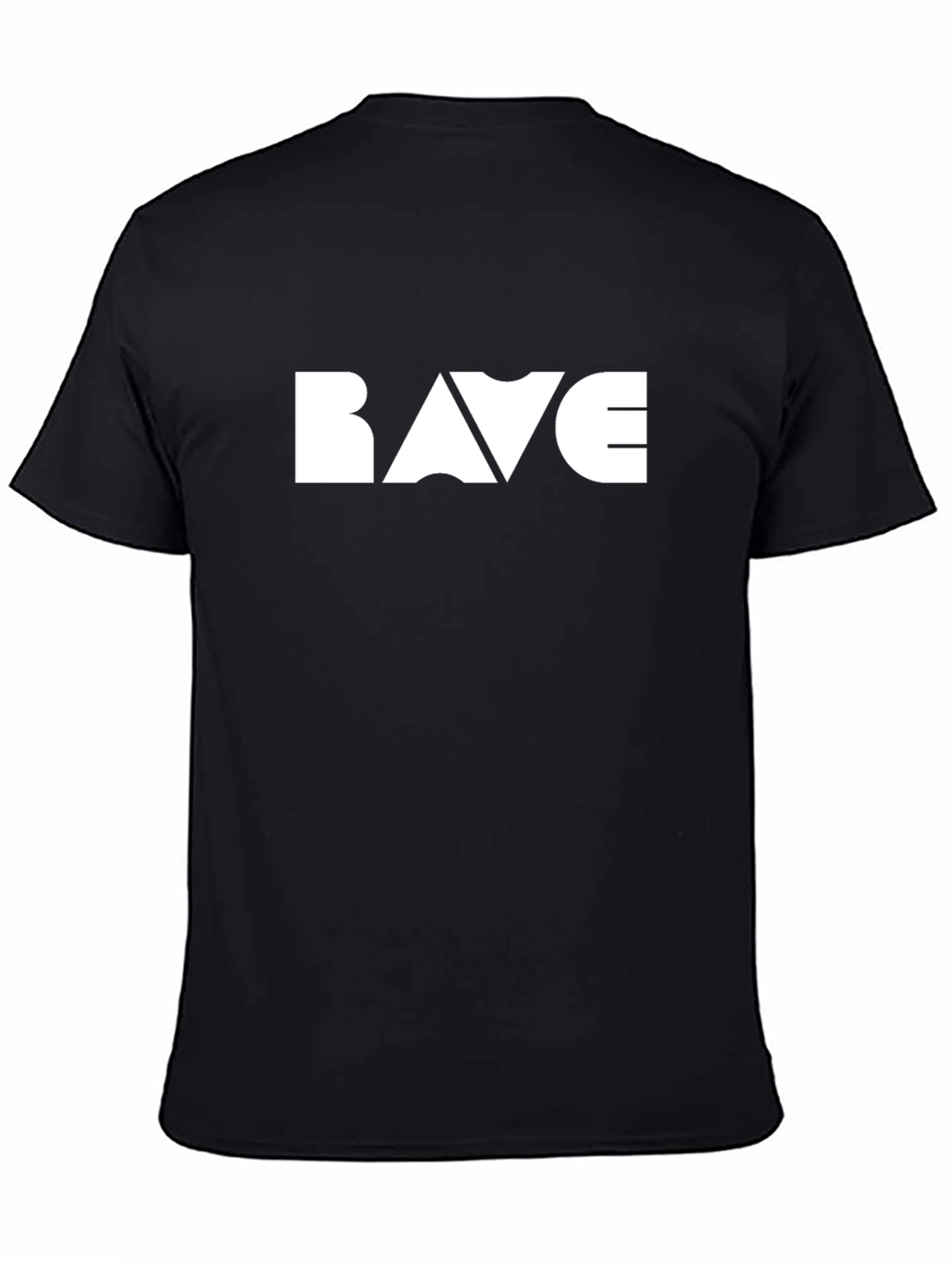 Rave Graphic Tee - Trendy Black T-Shirt