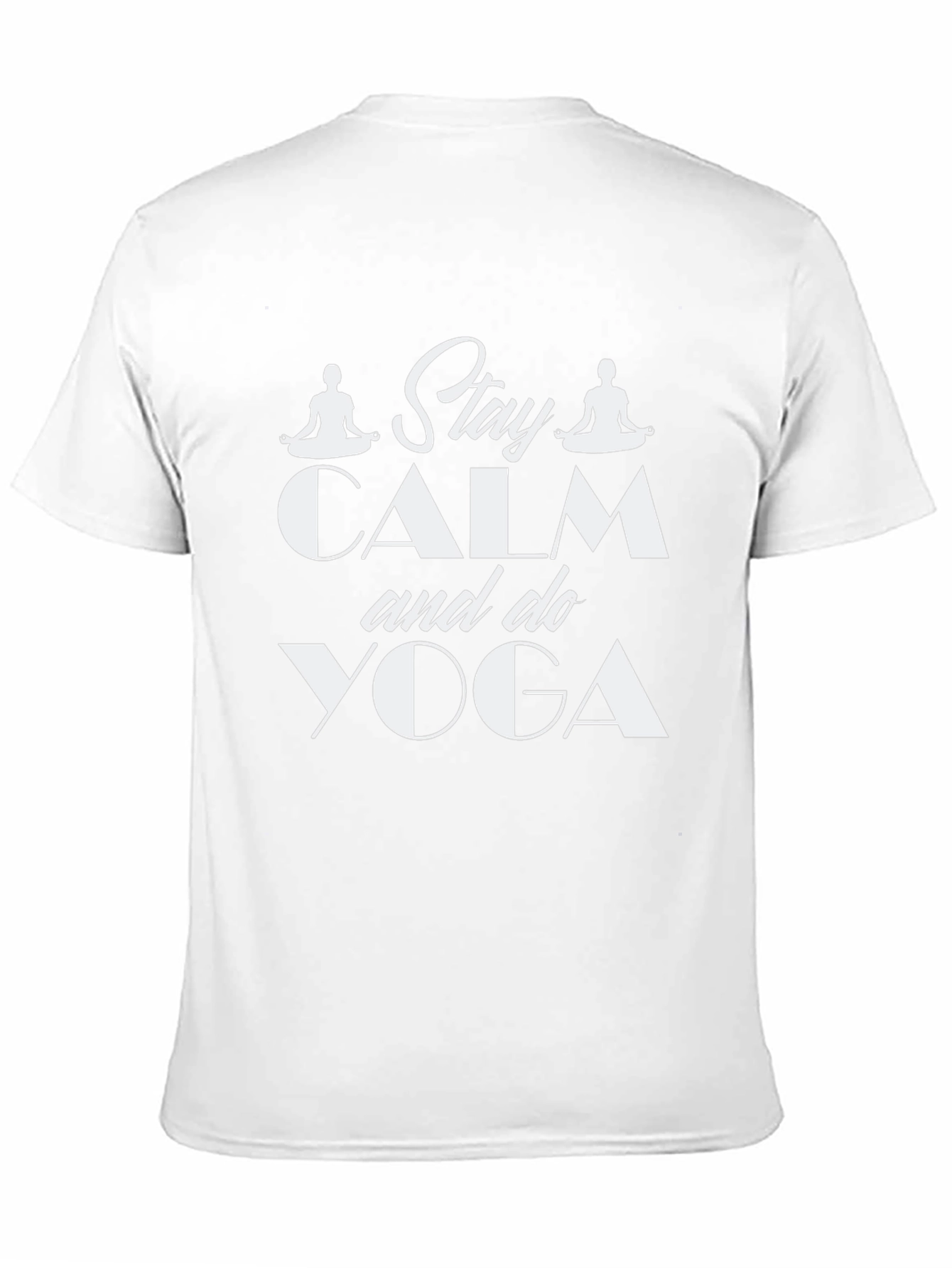 Stay Calm & Do Yoga Black Graphic Tee