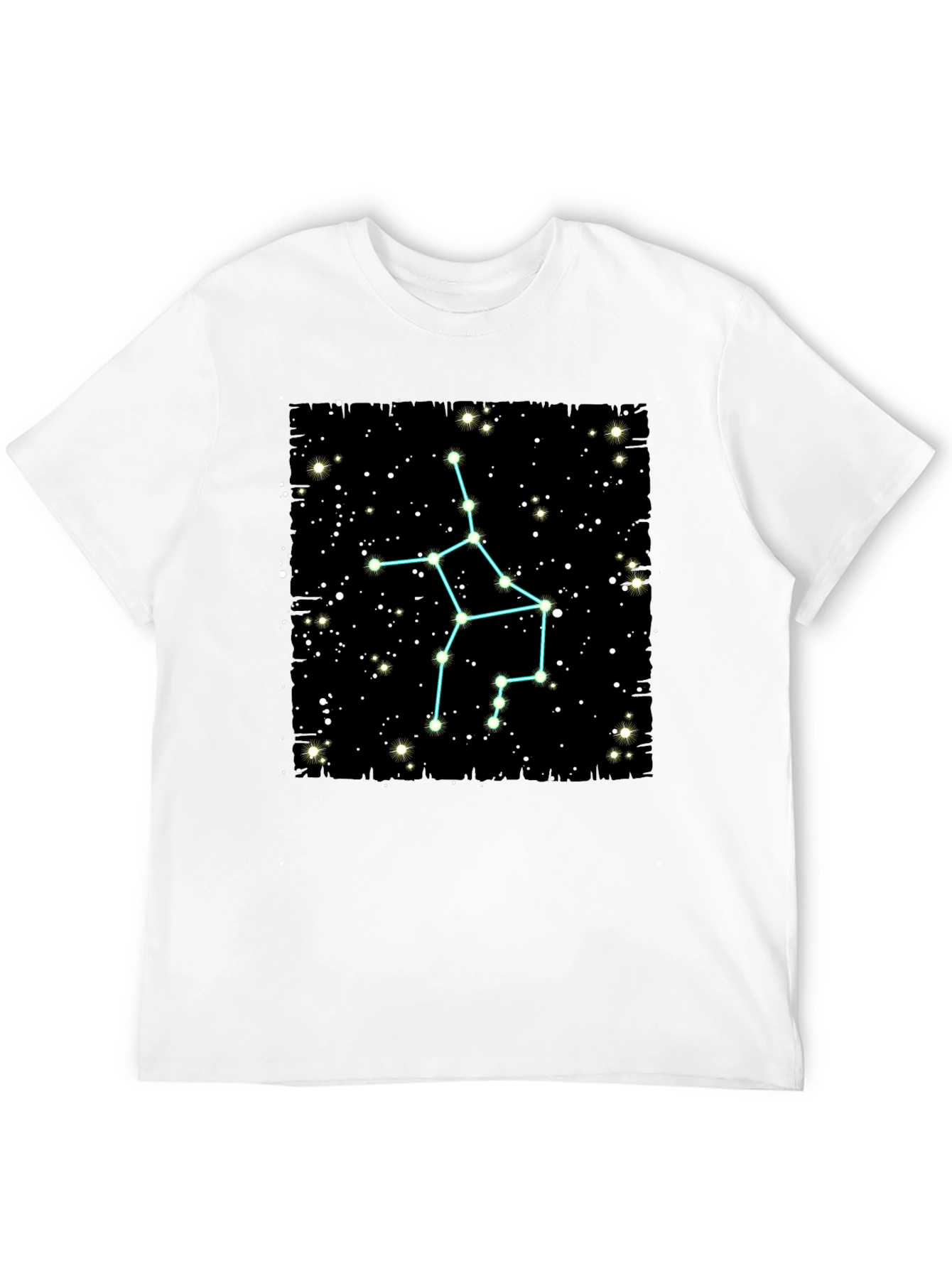 Sagittarius Constellation T-Shirt - Black Cotton Tee