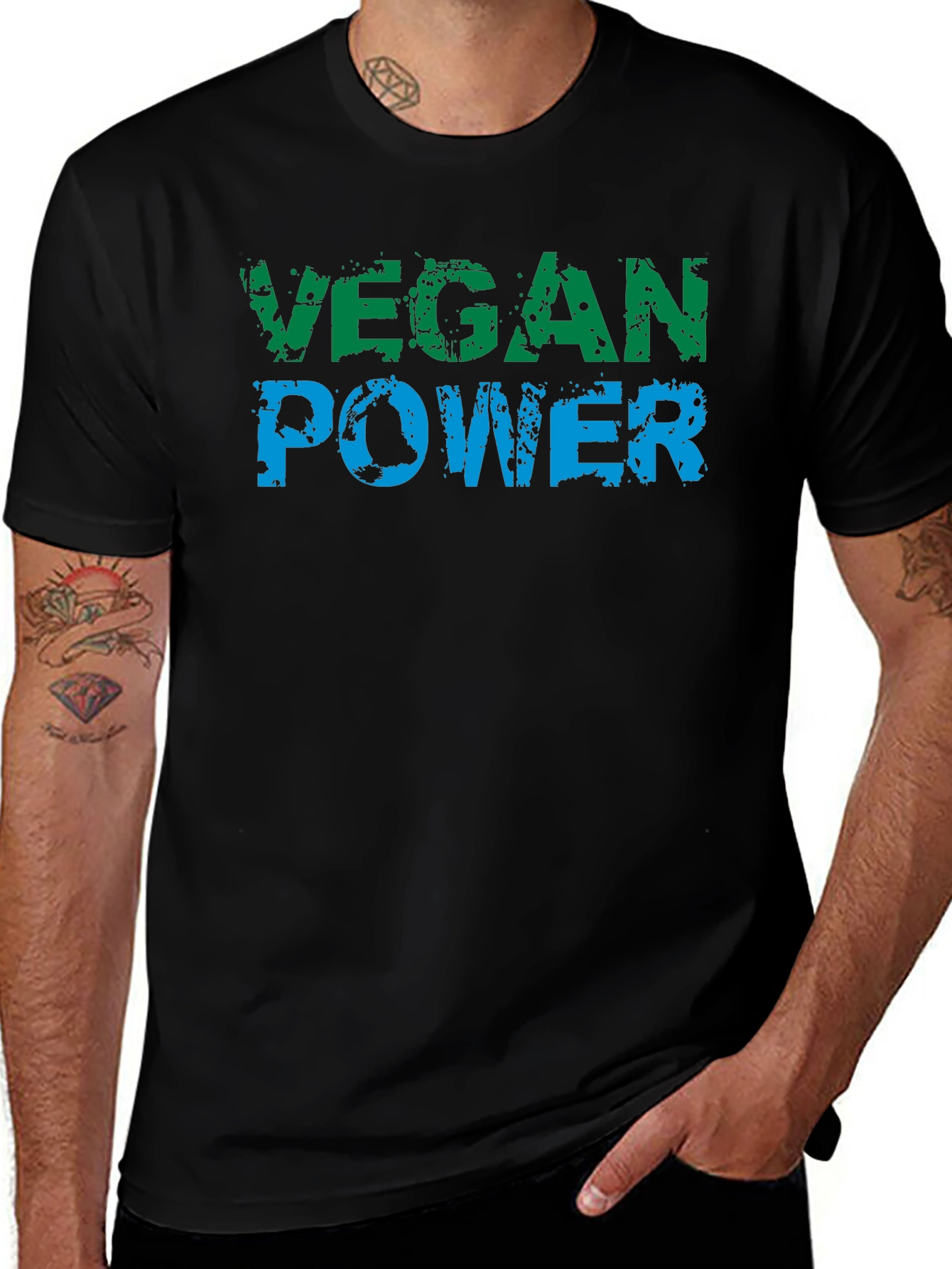Vegan Power T-Shirt - Black