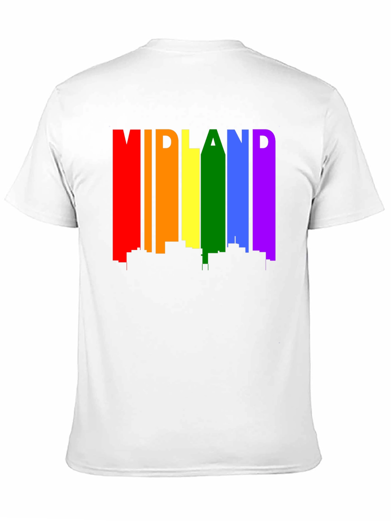 Midland Pride T-Shirt - Rainbow Cityscape Tee