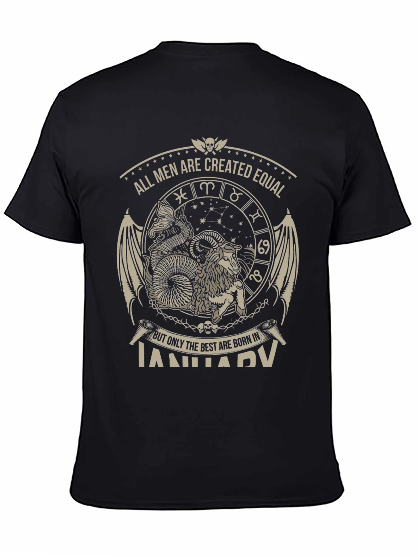 January Born Aries Zodiac T-Shirt