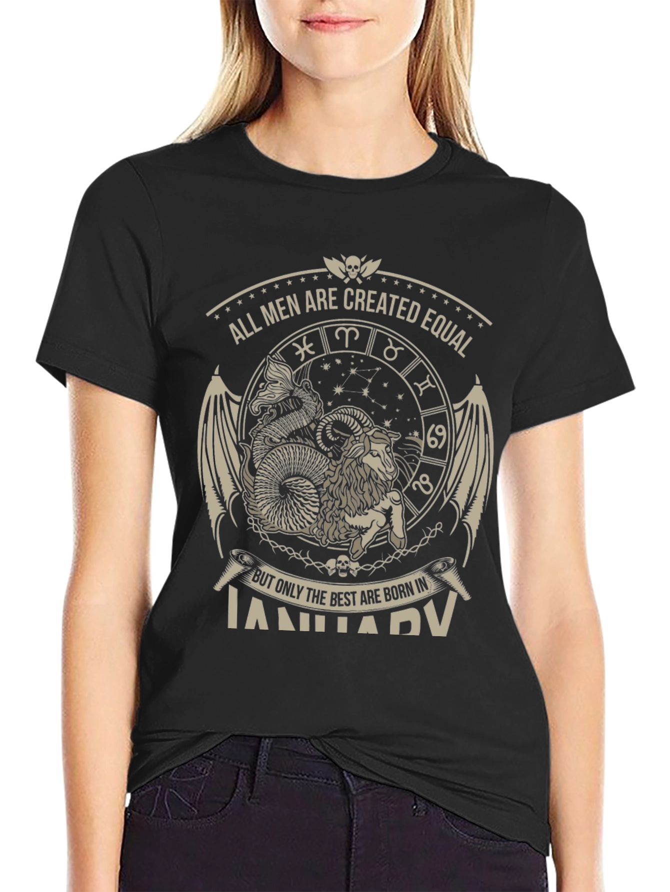 January Born Aries Zodiac T-Shirt