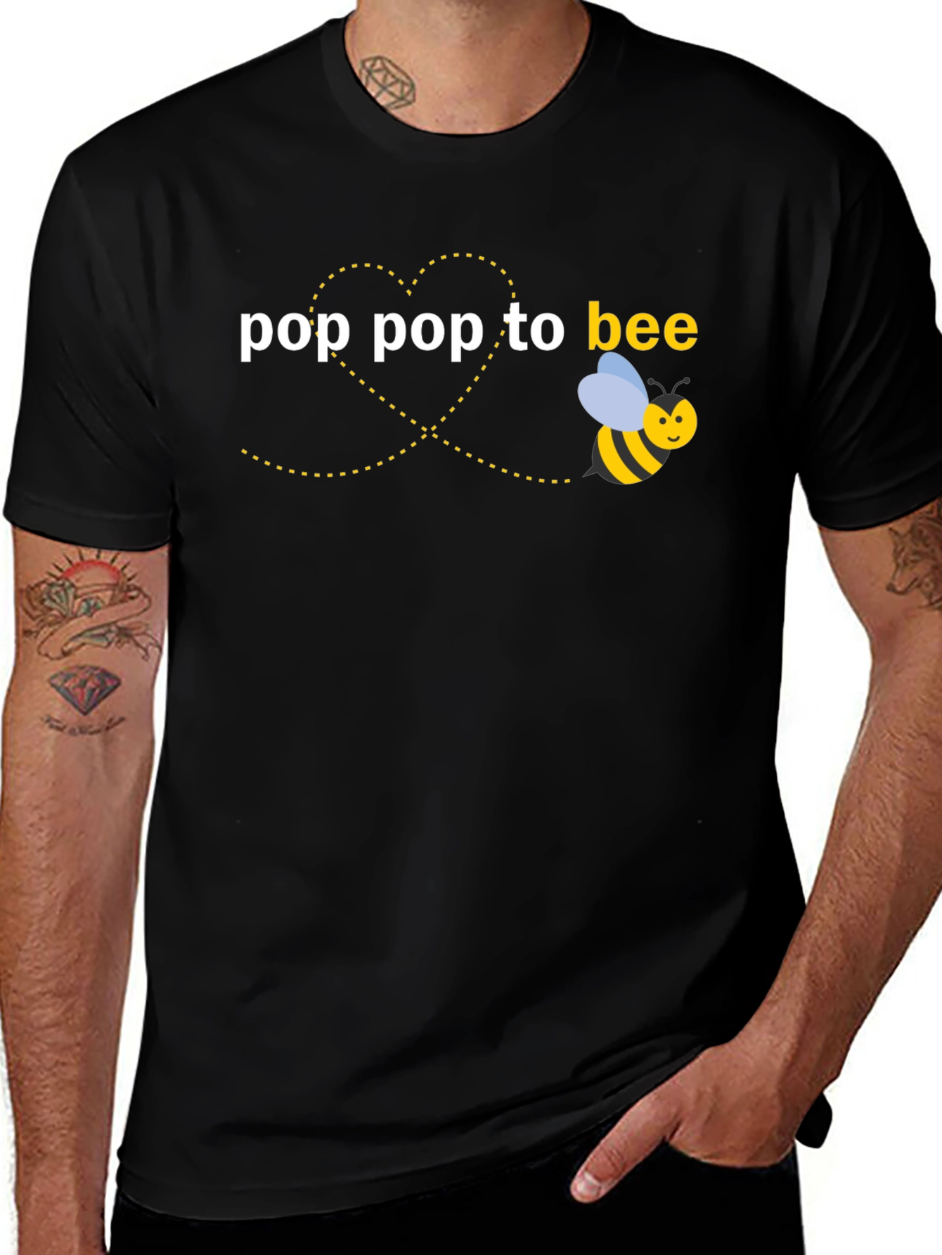 Pop Pop to Bee T-Shirt - Novelty Graphic Tee