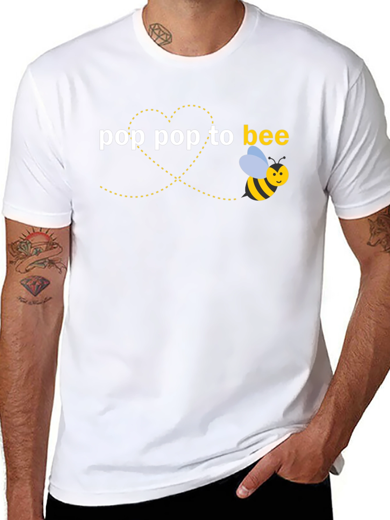 Pop Pop to Bee T-Shirt - Novelty Graphic Tee