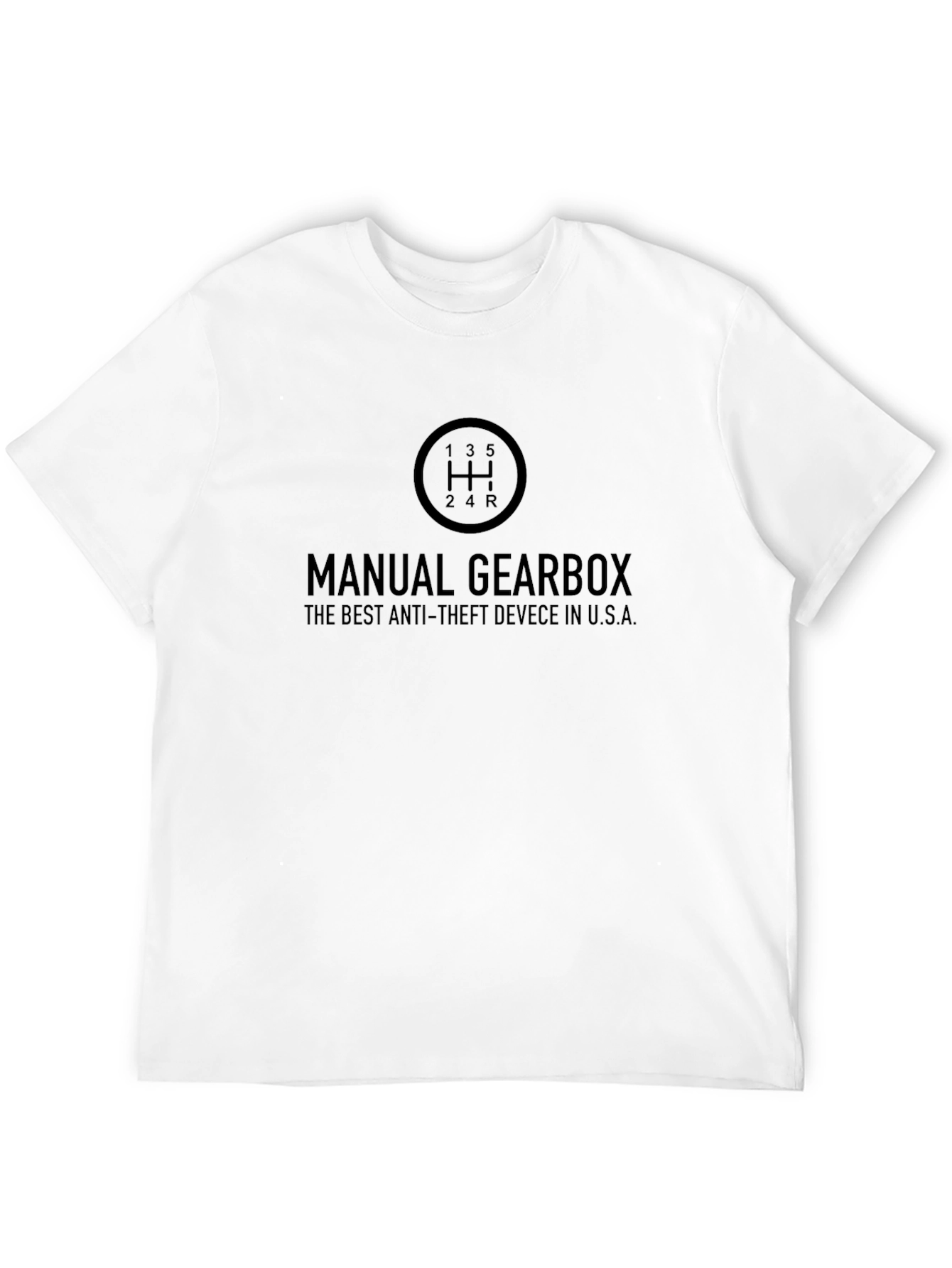 Manual Gearbox Anti-Theft T-Shirt - Black