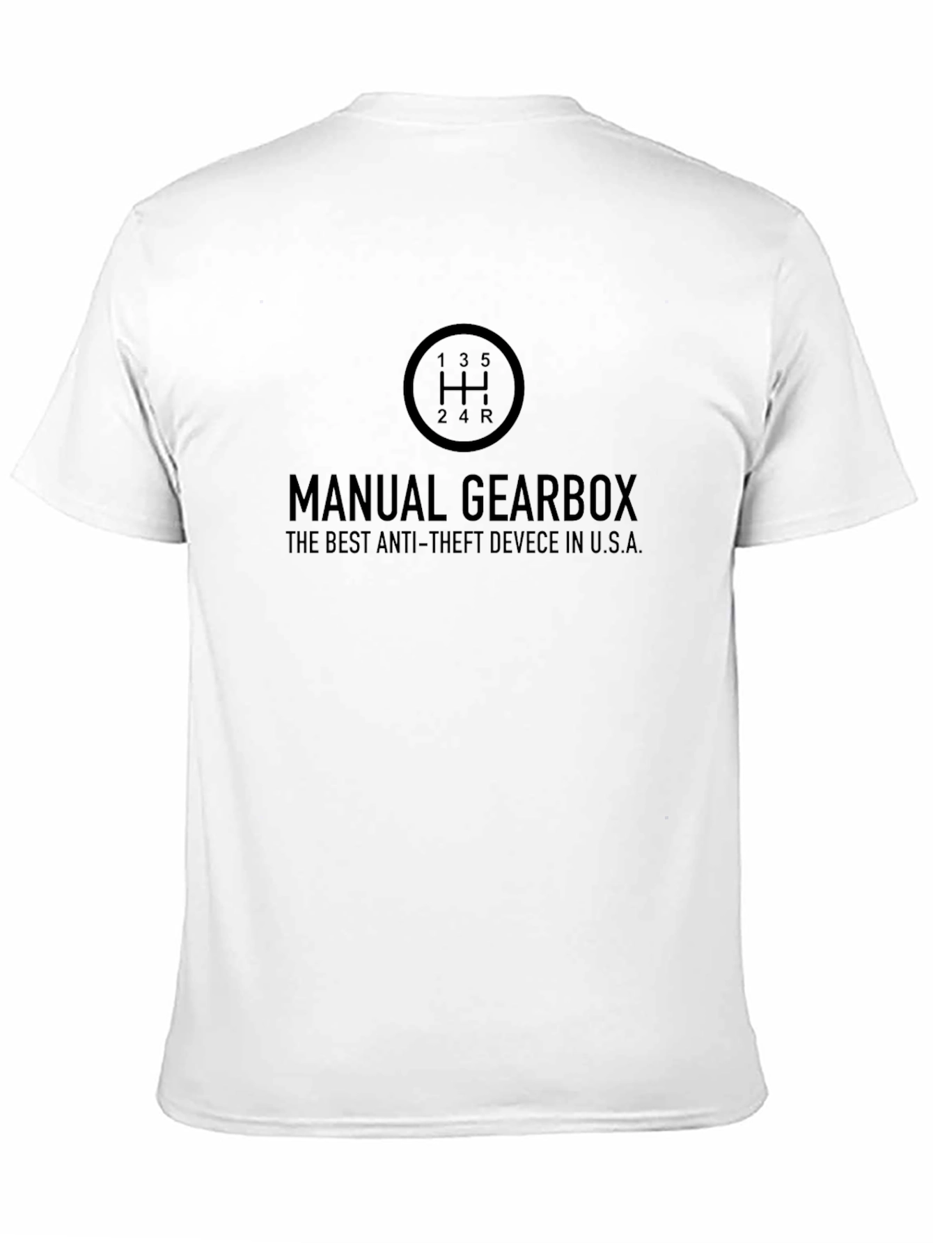 Manual Gearbox Anti-Theft T-Shirt - Black