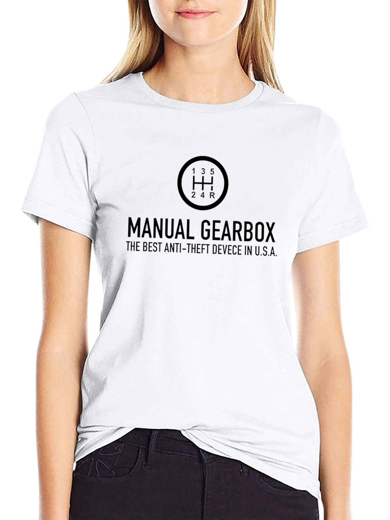 Manual Gearbox Anti-Theft T-Shirt - Black