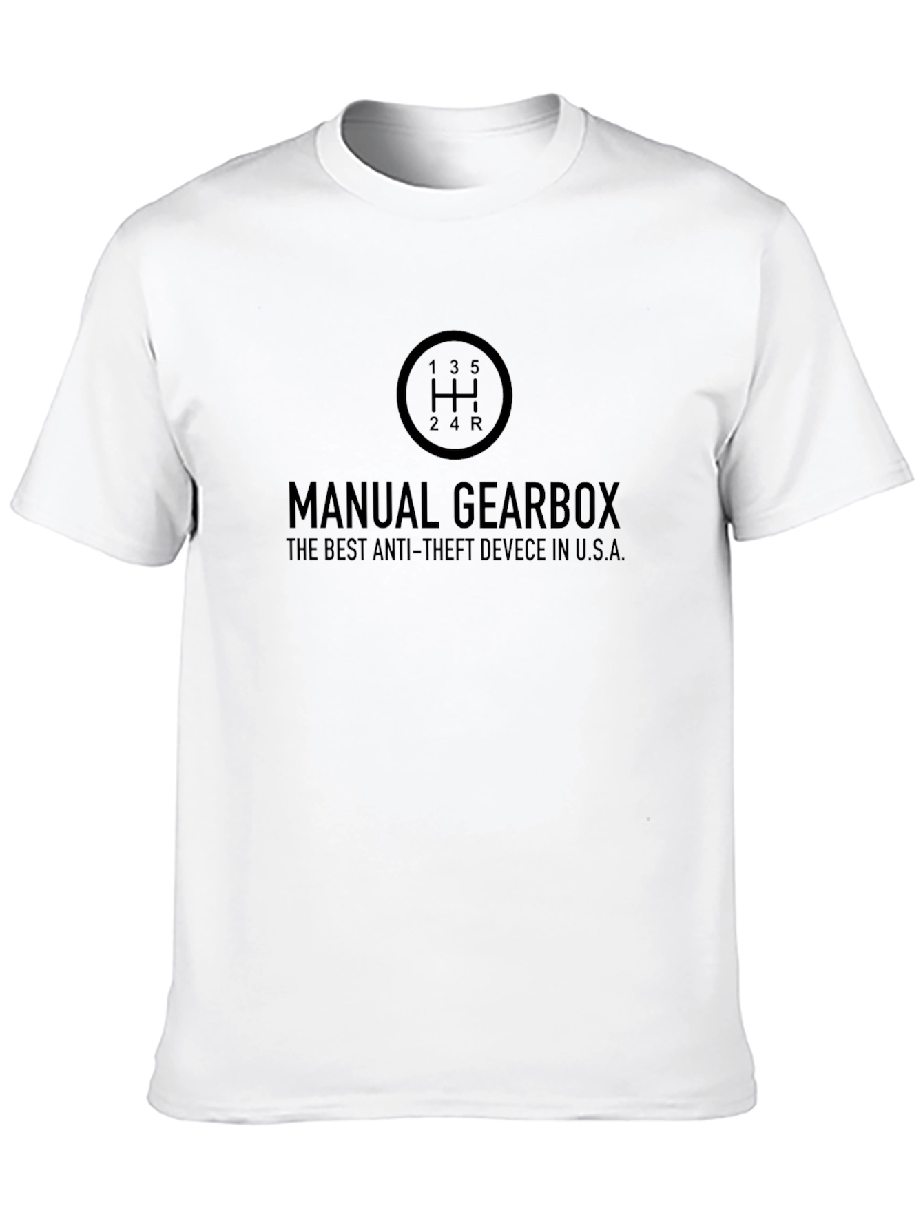 Manual Gearbox Anti-Theft T-Shirt - Black