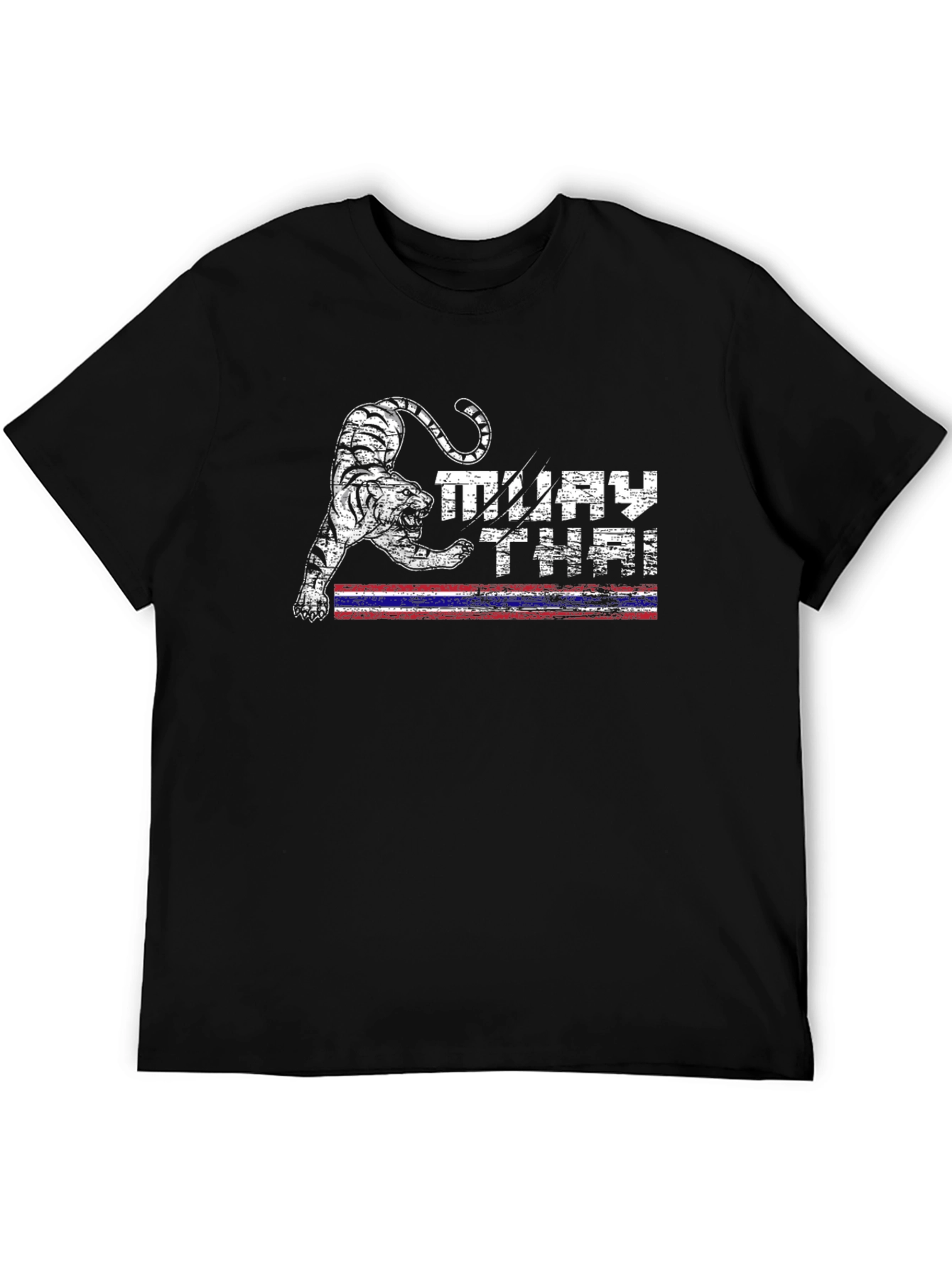 Muay Thai Tiger Graphic Tee - Black
