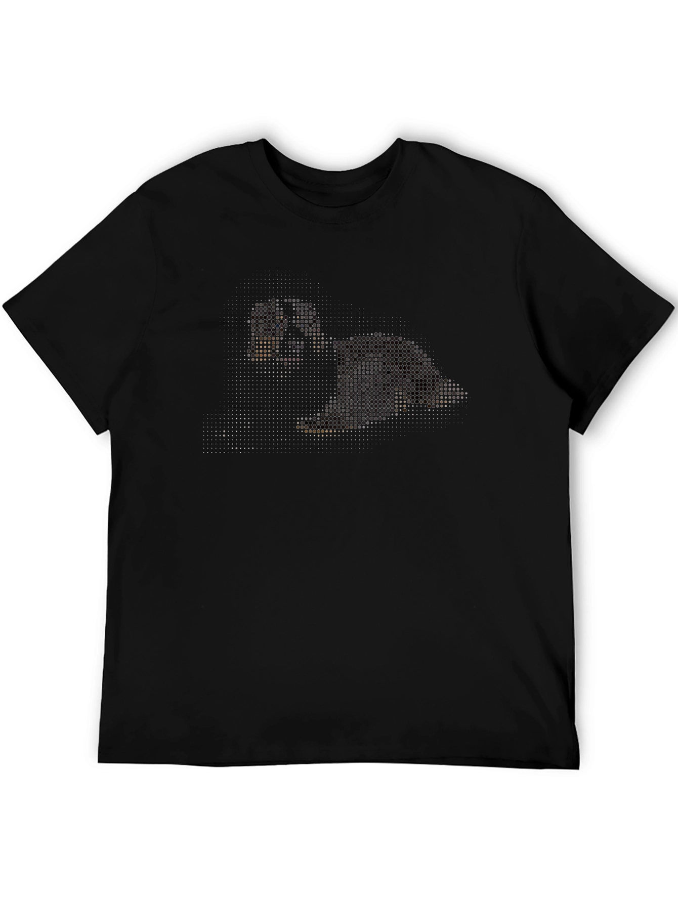 Pixelated Dog Graphic T-Shirt