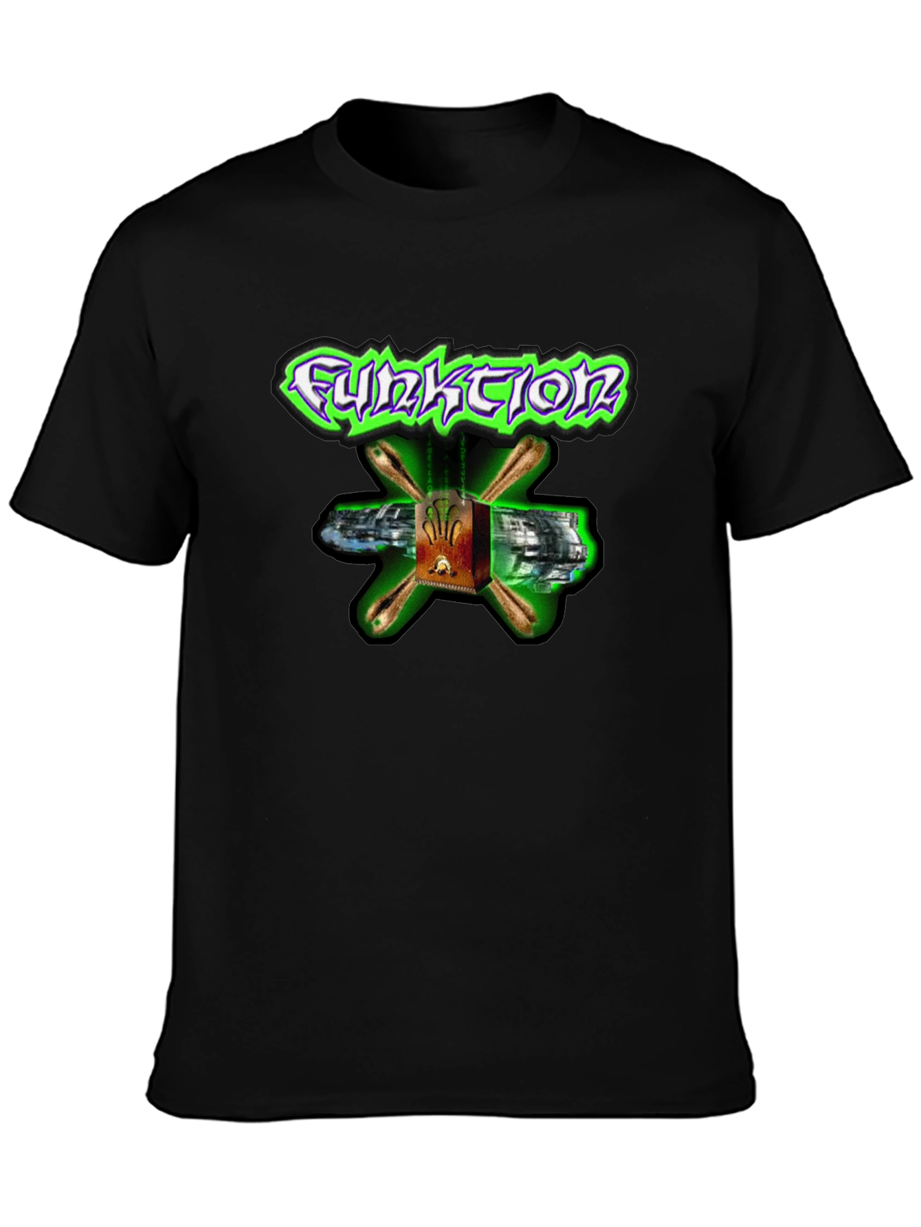 Funktion Black T-Shirt with Cool Graphic Design