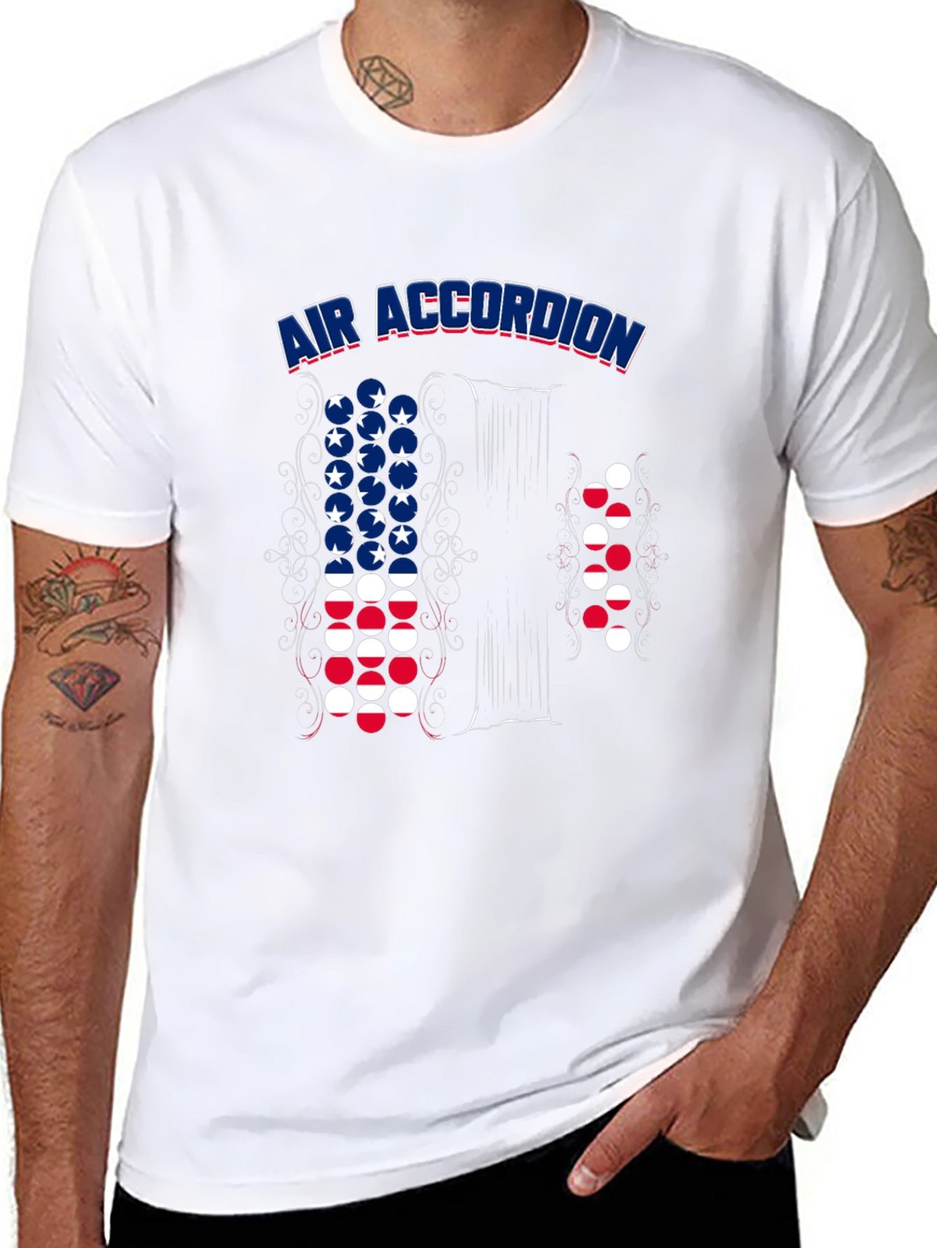 Air Accordion Patriotic T-Shirt