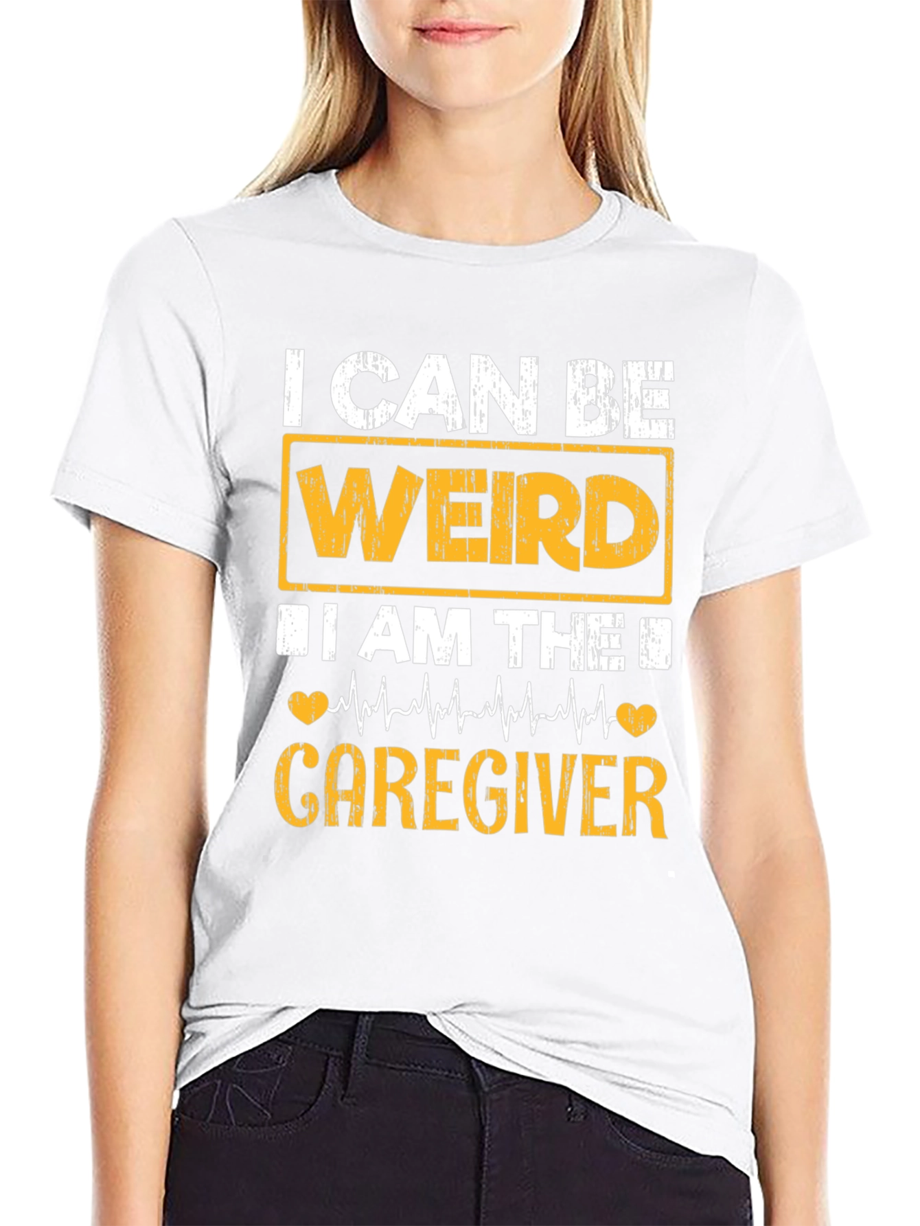 Weird Caregiver Black T-Shirt
