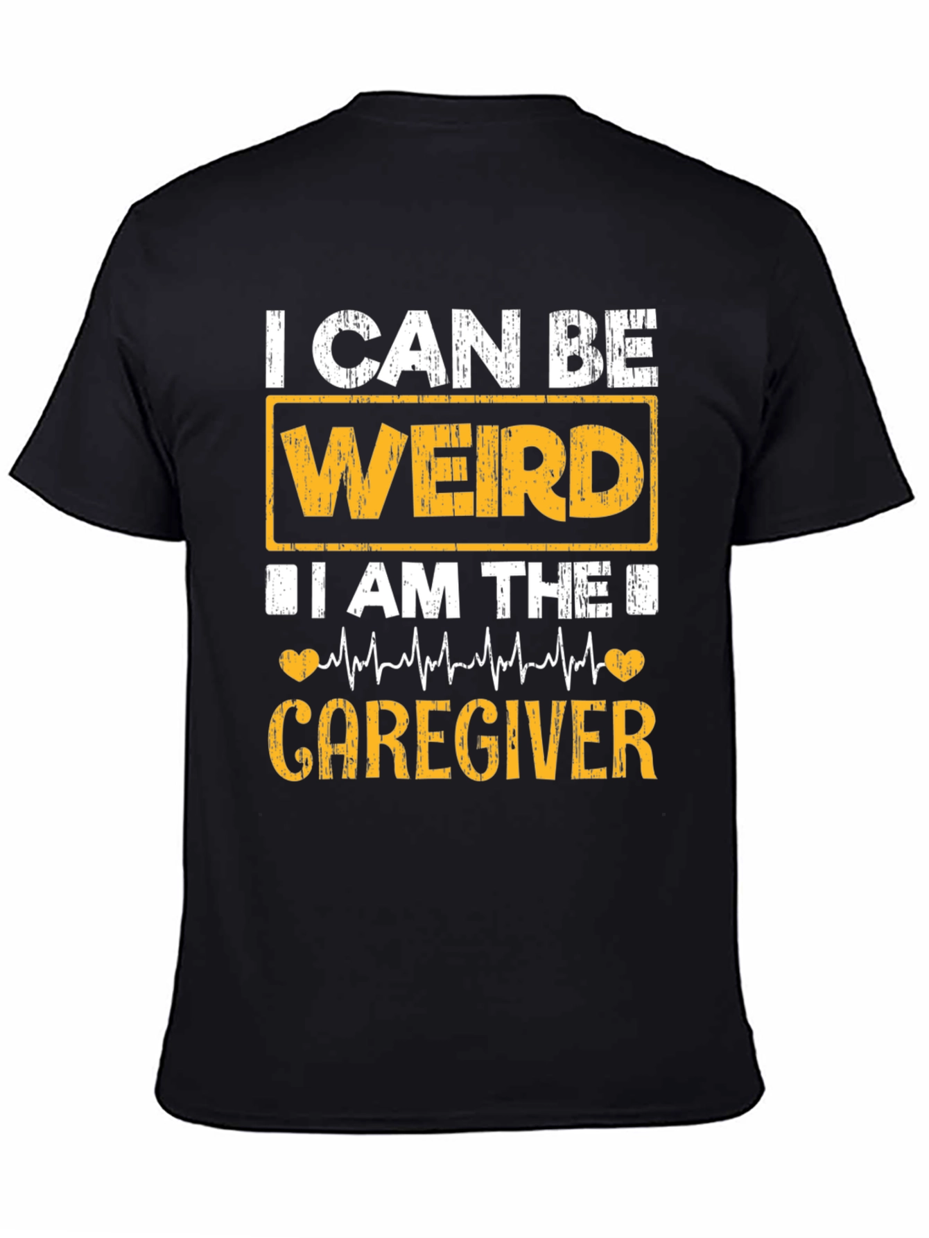 Weird Caregiver Black T-Shirt