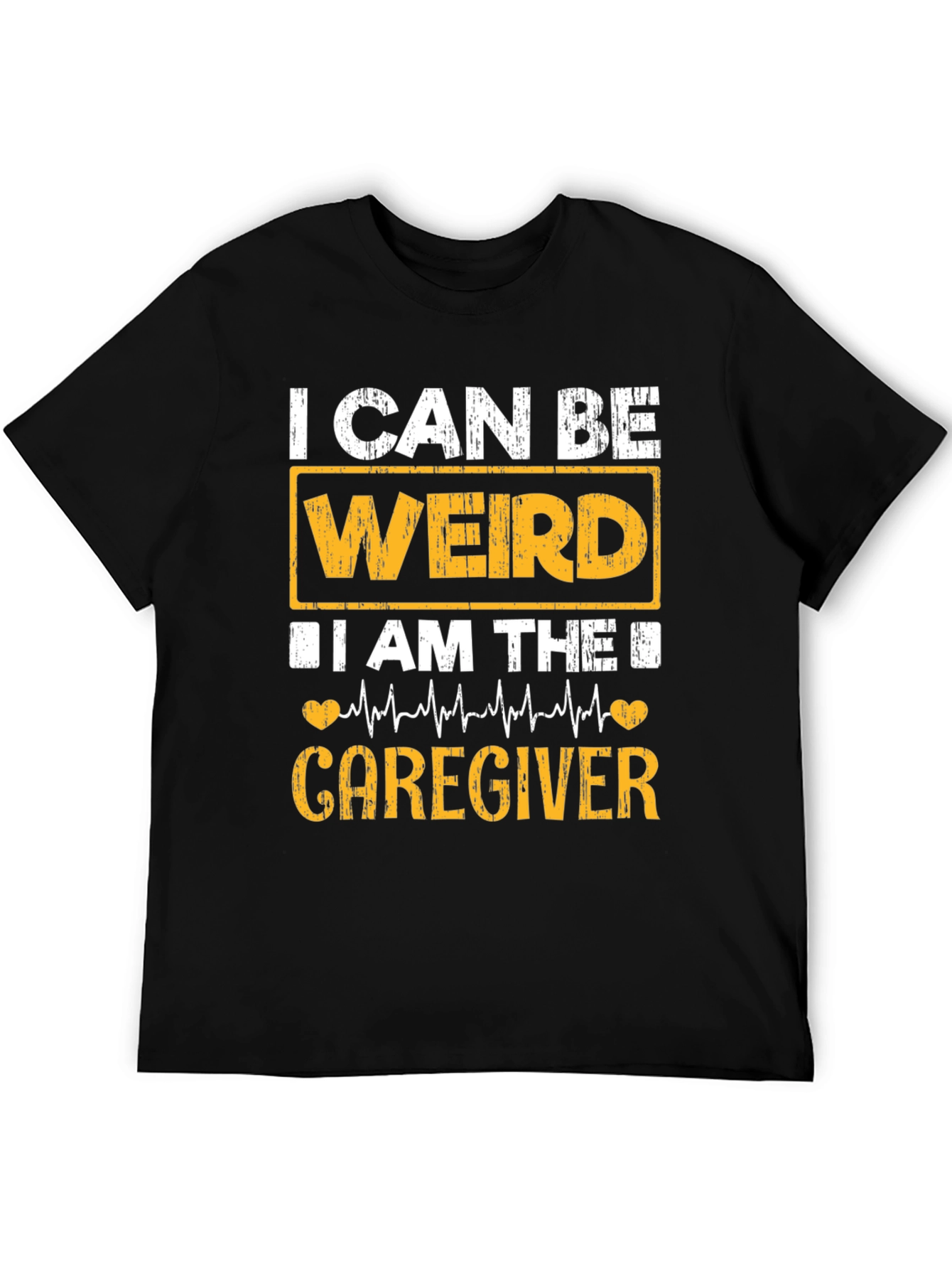 Weird Caregiver Black T-Shirt