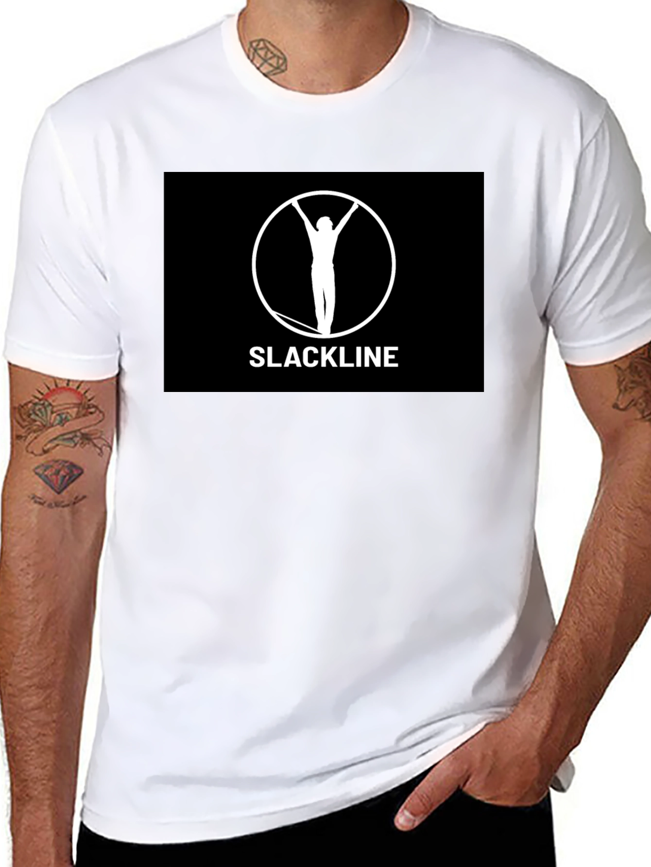 Slackline T-Shirt: Balance & Adventure