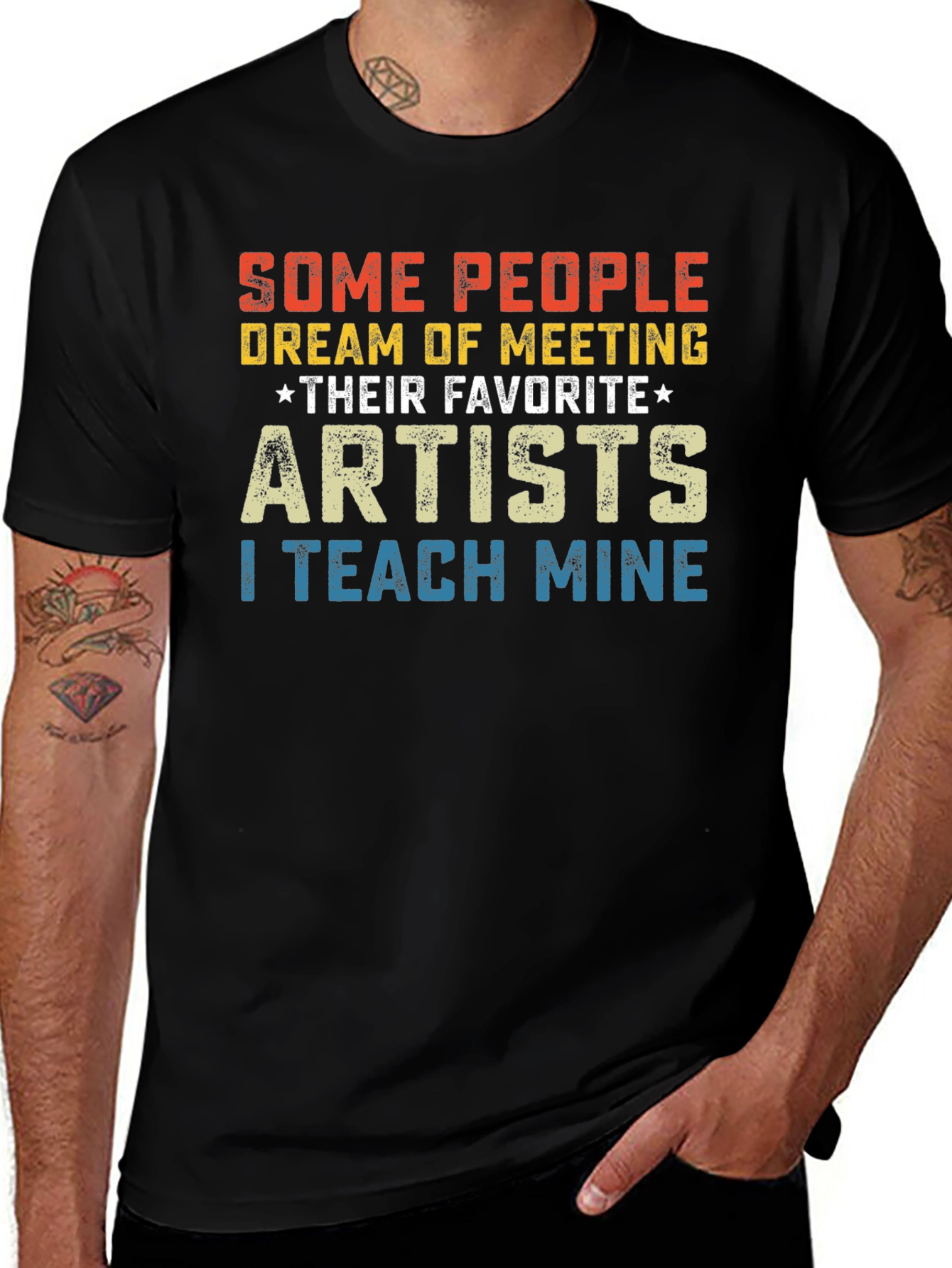 Artist Teacher T-Shirt - I Teach Mine