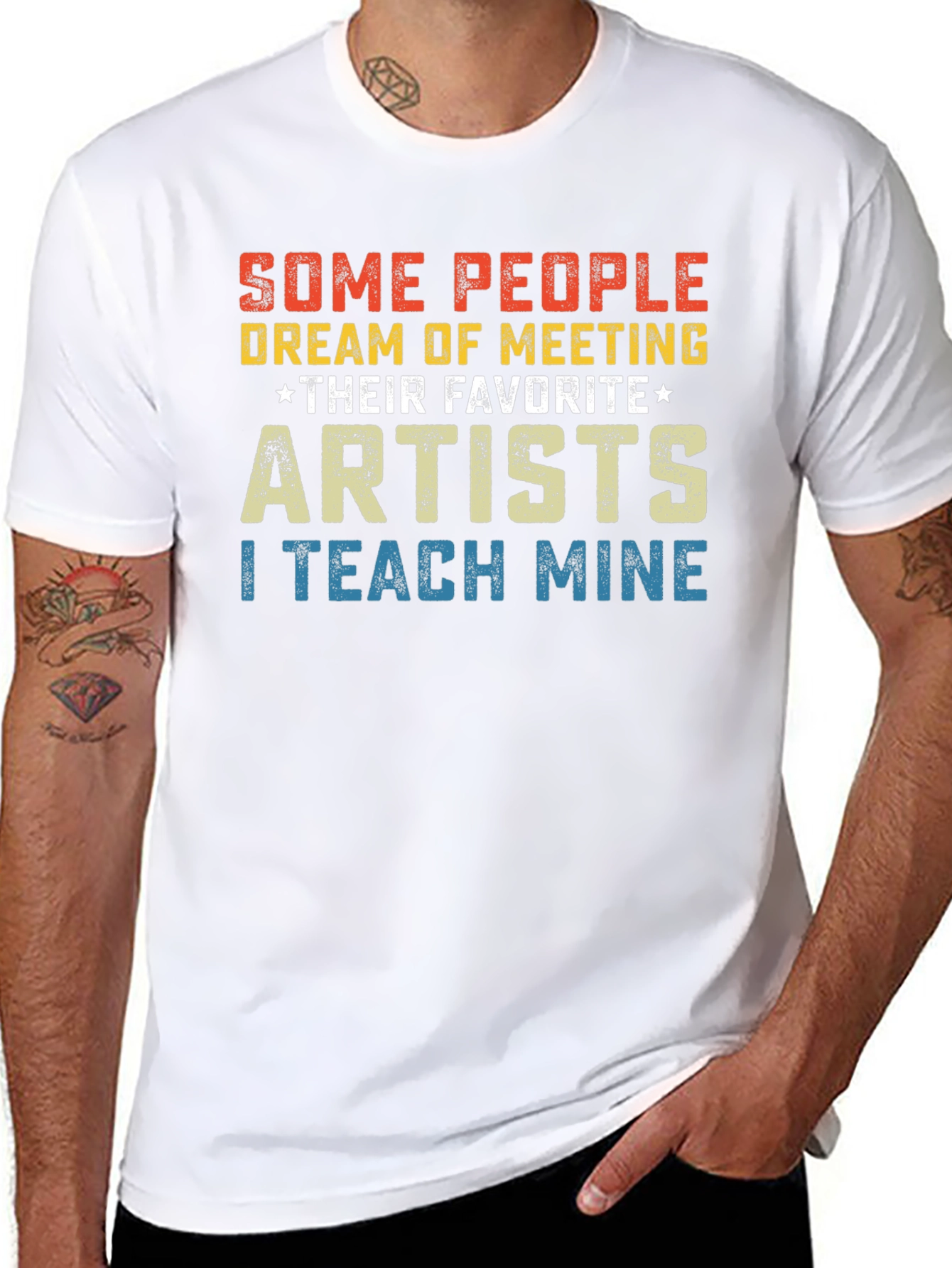 Artist Teacher T-Shirt - I Teach Mine