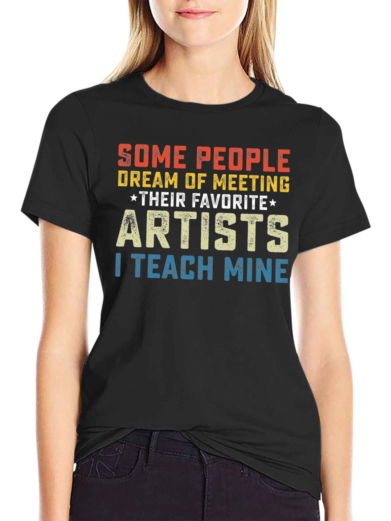 Artist Teacher T-Shirt - I Teach Mine
