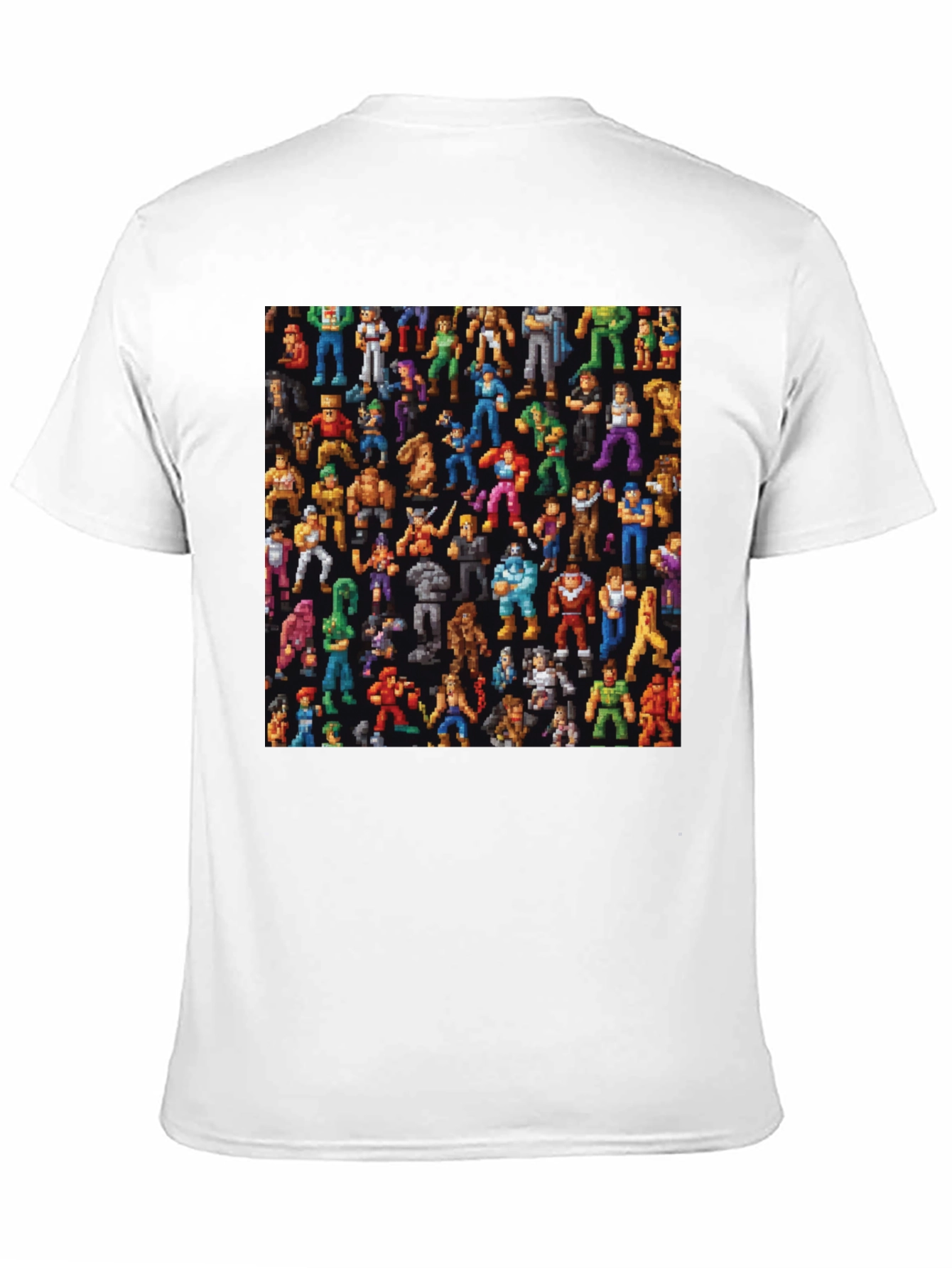 Retro Video Game Character Black T-Shirt