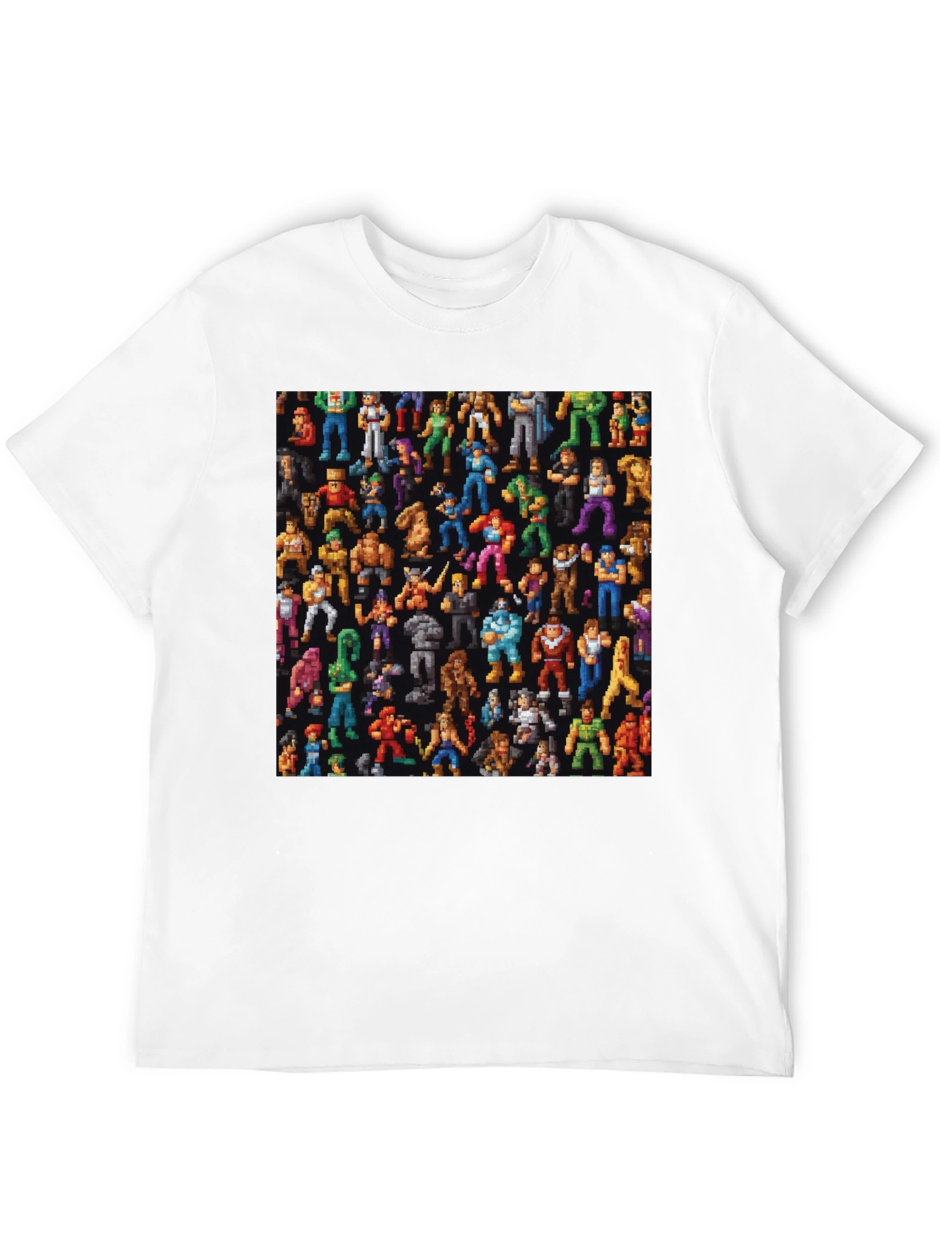 Retro Video Game Character Black T-Shirt