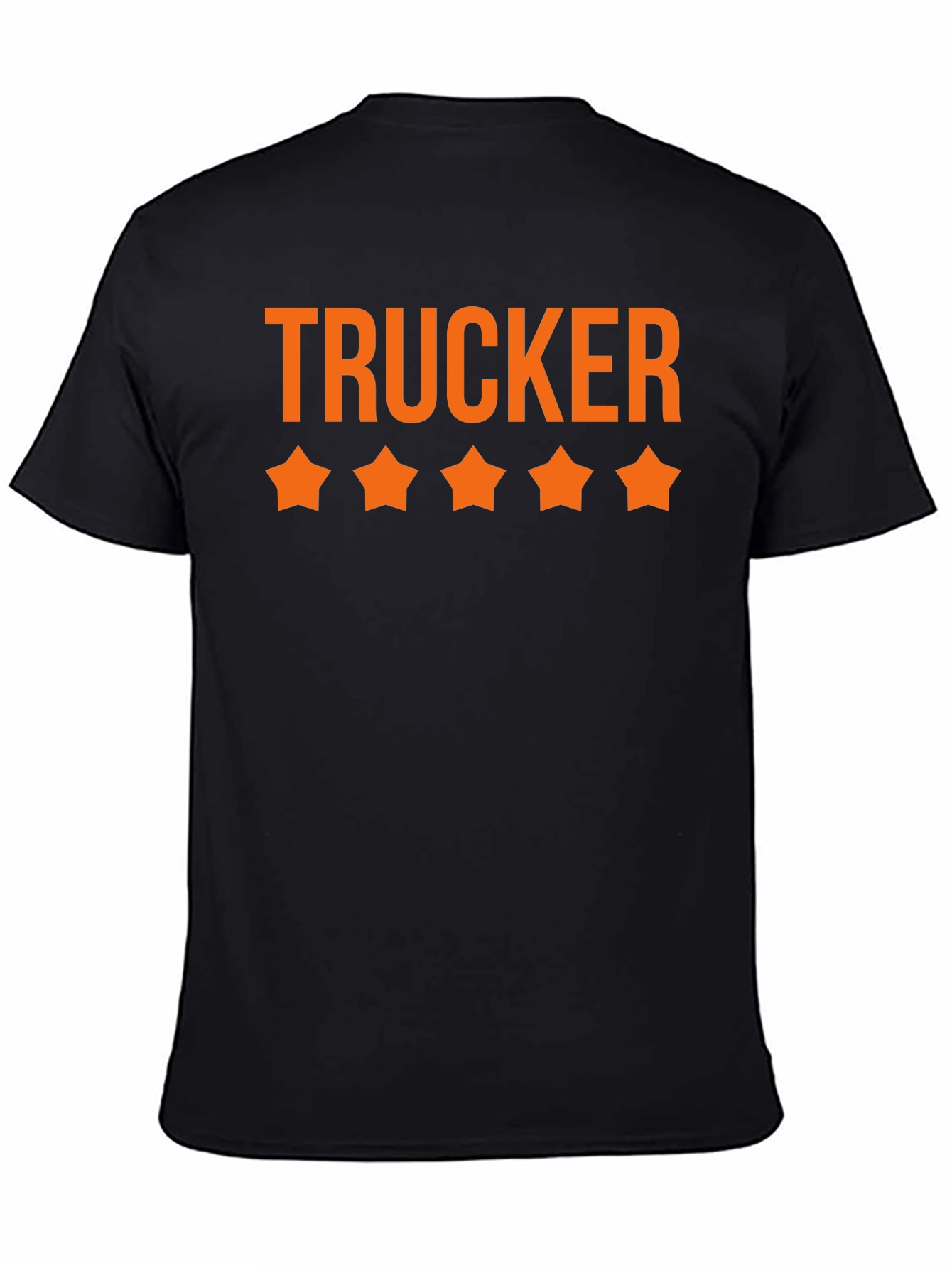 Trucker Five Star T-Shirt - Black