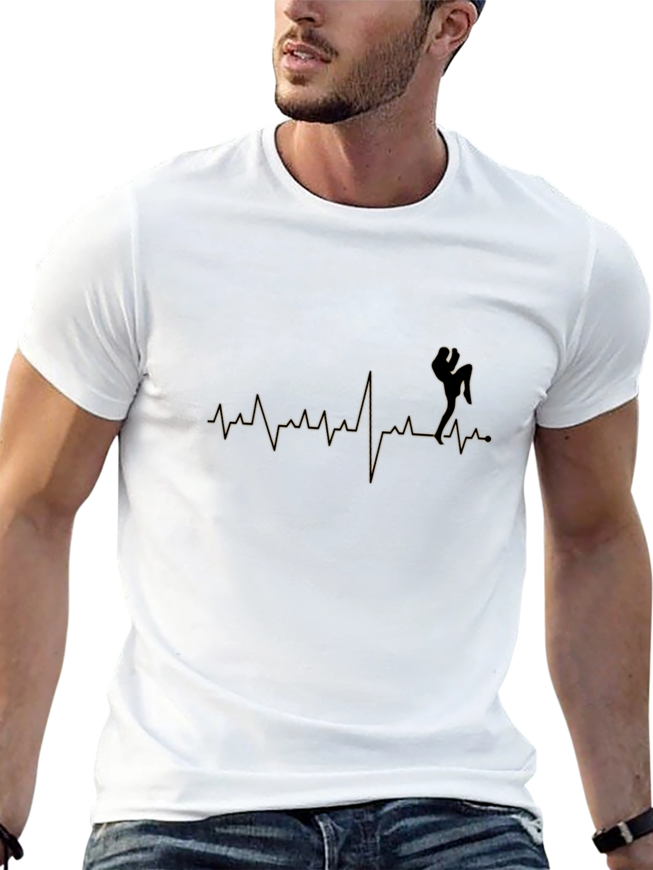 Heartbeat Kick Martial Arts T-Shirt