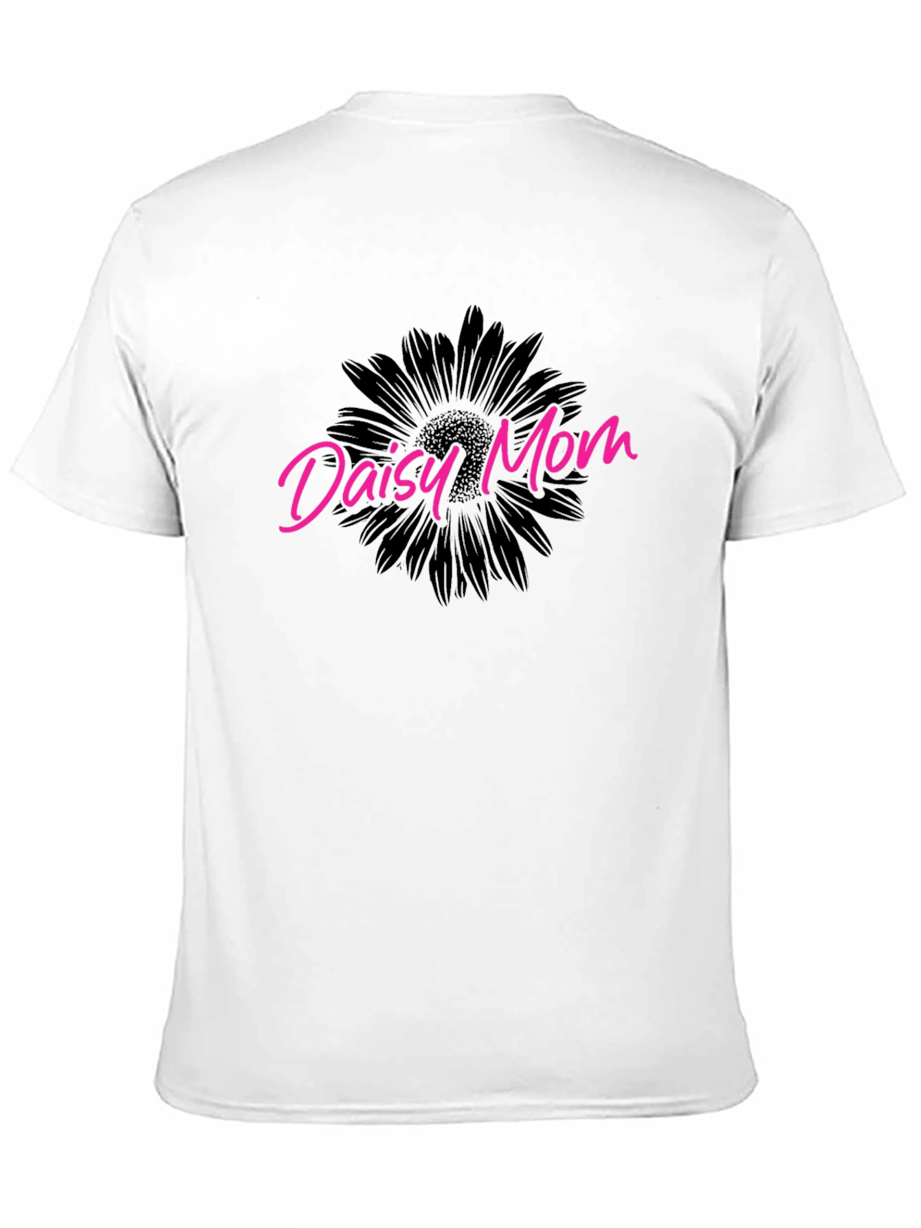 Daisy Mom T-Shirt - Black Floral Tee