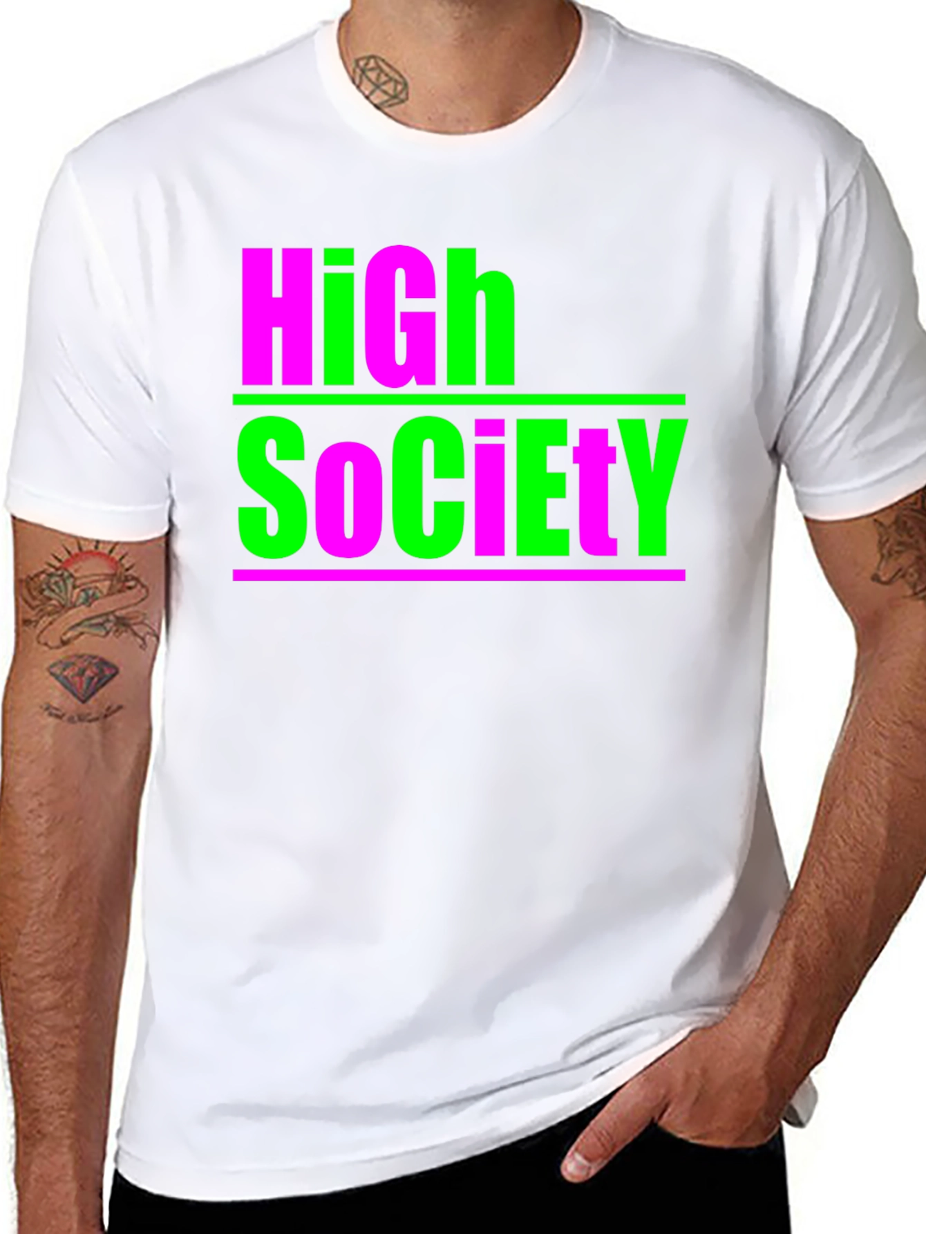 High Society Graphic Tee - Bold & Unique Style