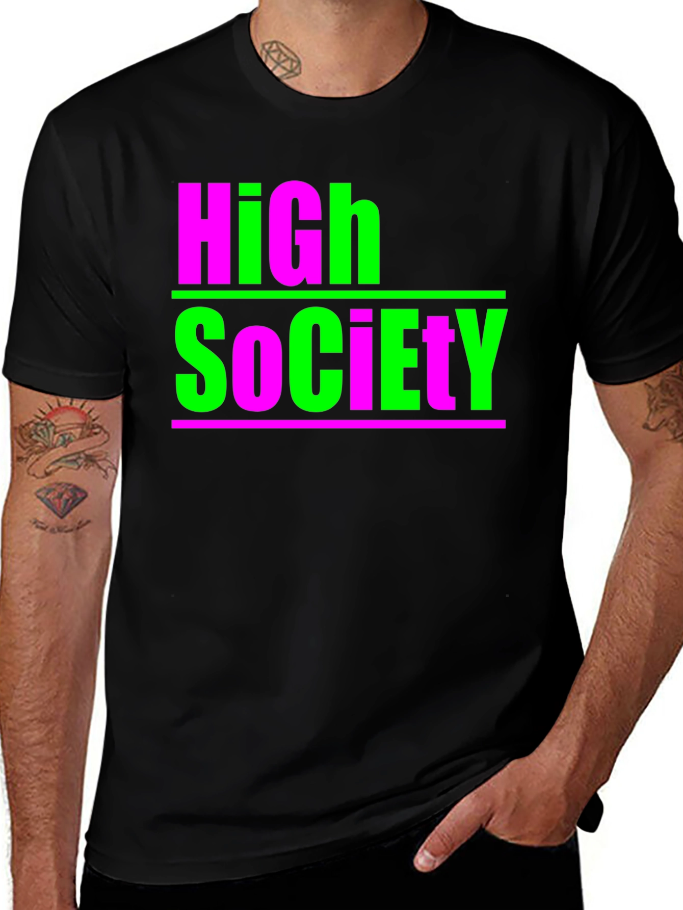 High Society Graphic Tee - Bold & Unique Style