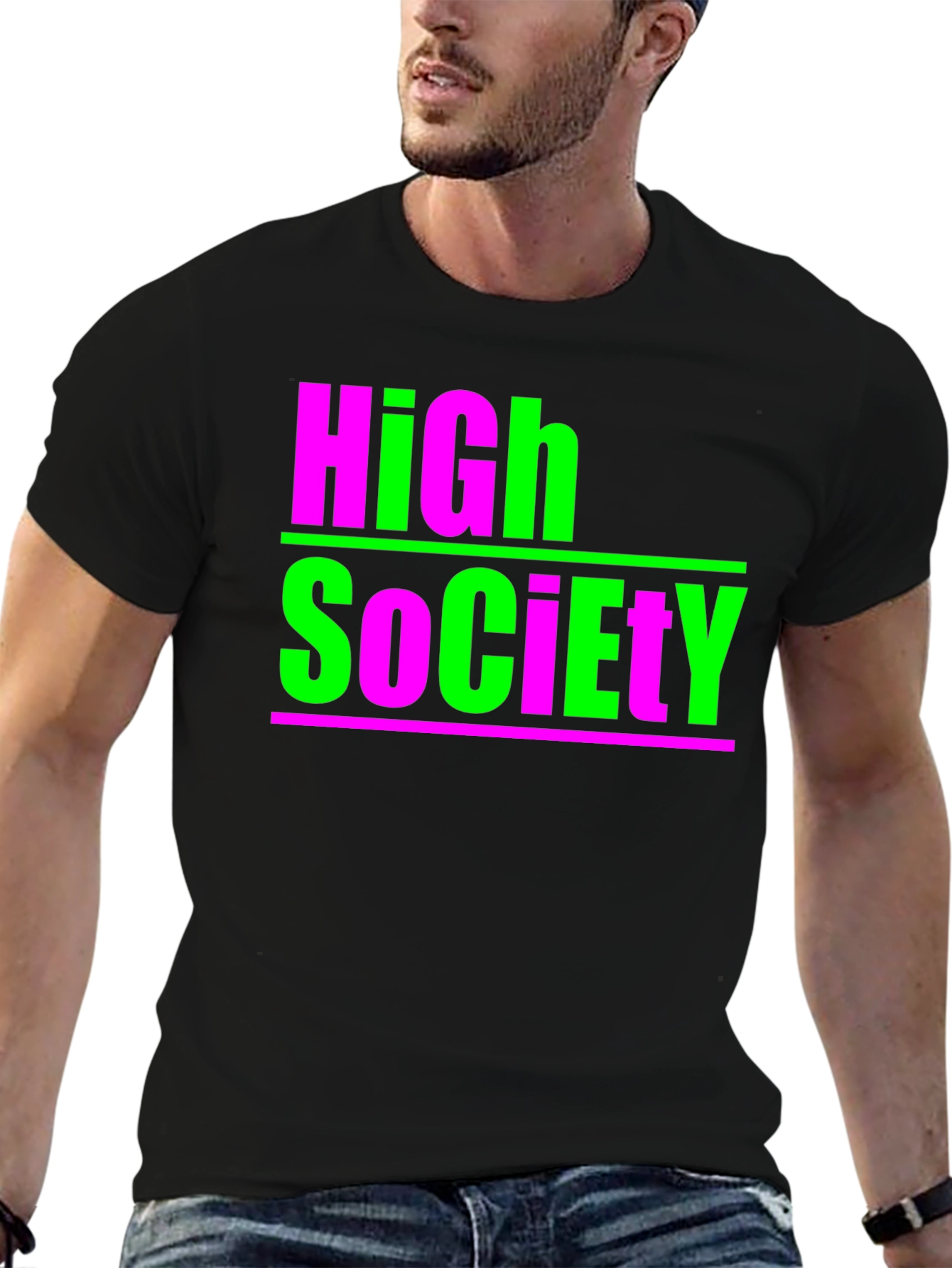 High Society Graphic Tee - Bold & Unique Style