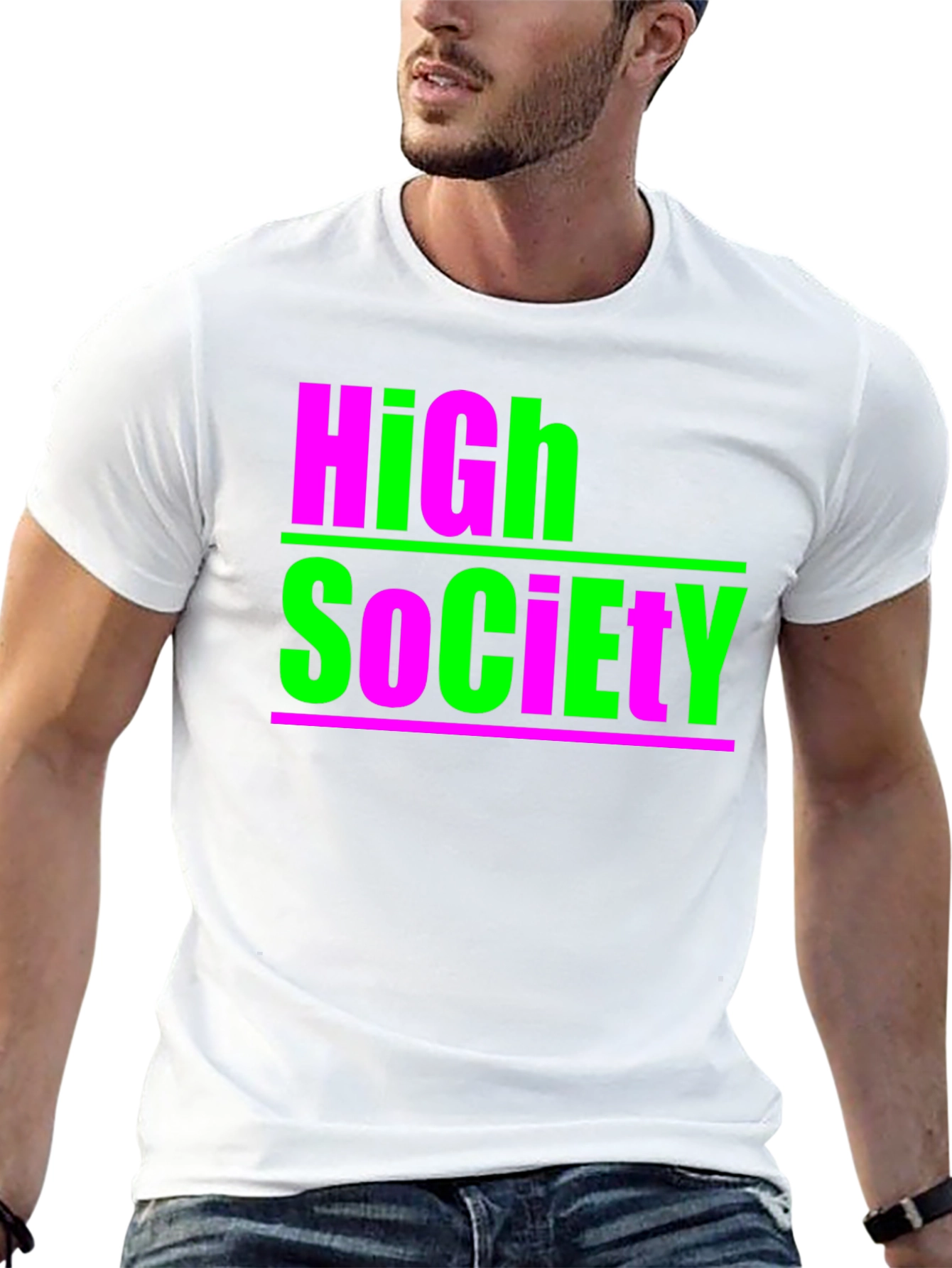 High Society Graphic Tee - Bold & Unique Style