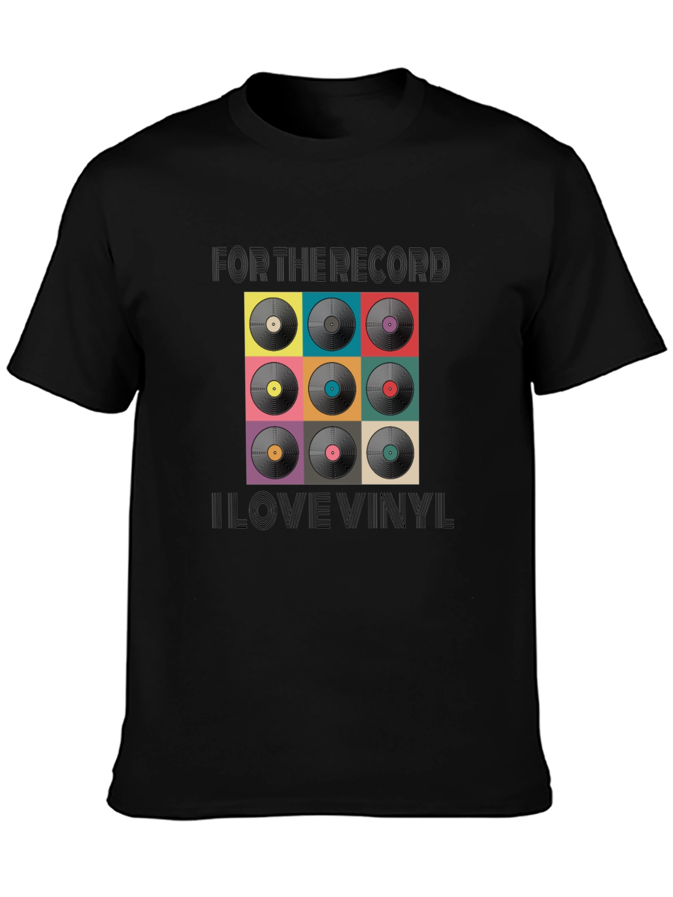 Retro Vinyl Record Graphic T-Shirt