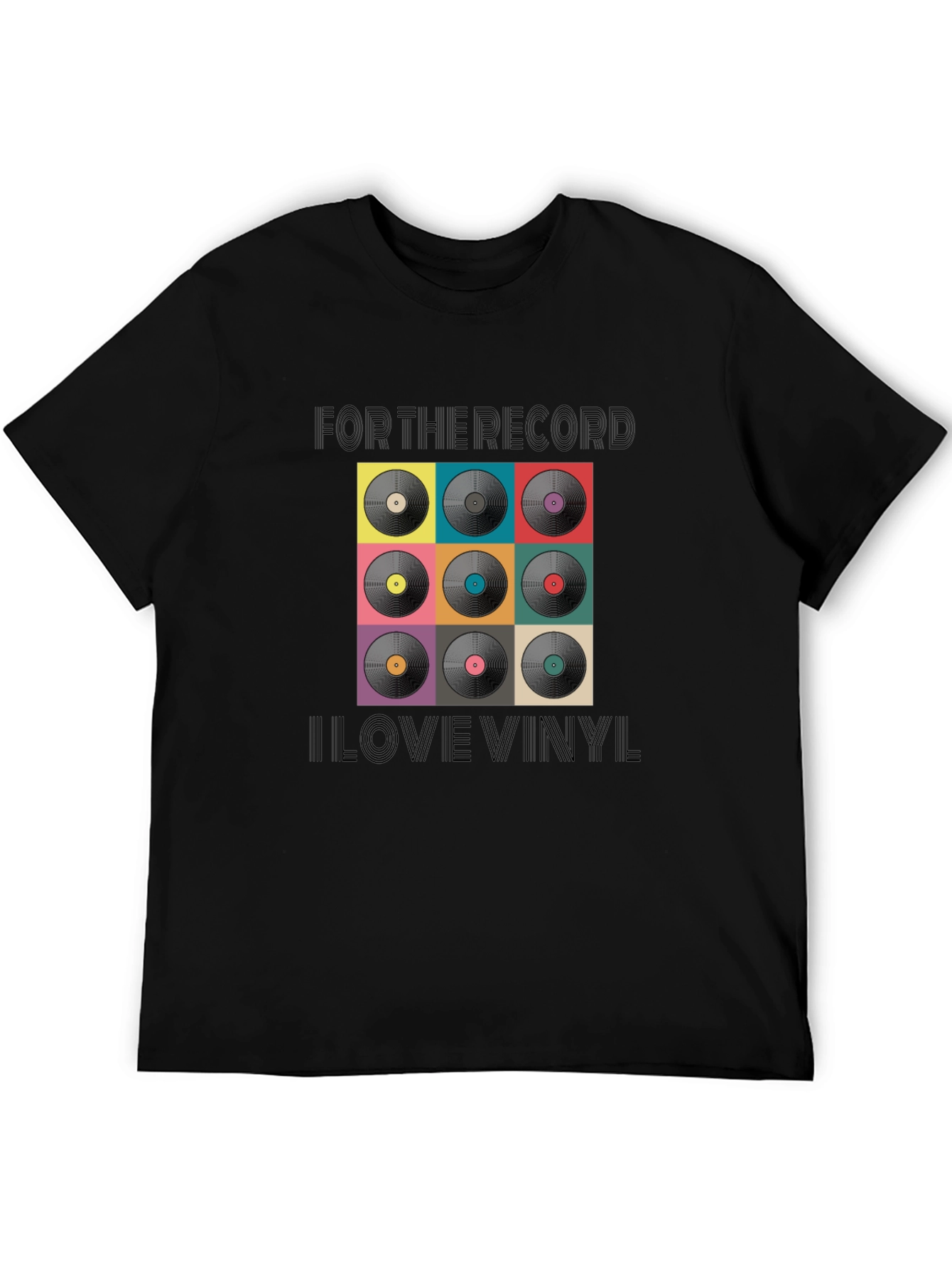 Retro Vinyl Record Graphic T-Shirt