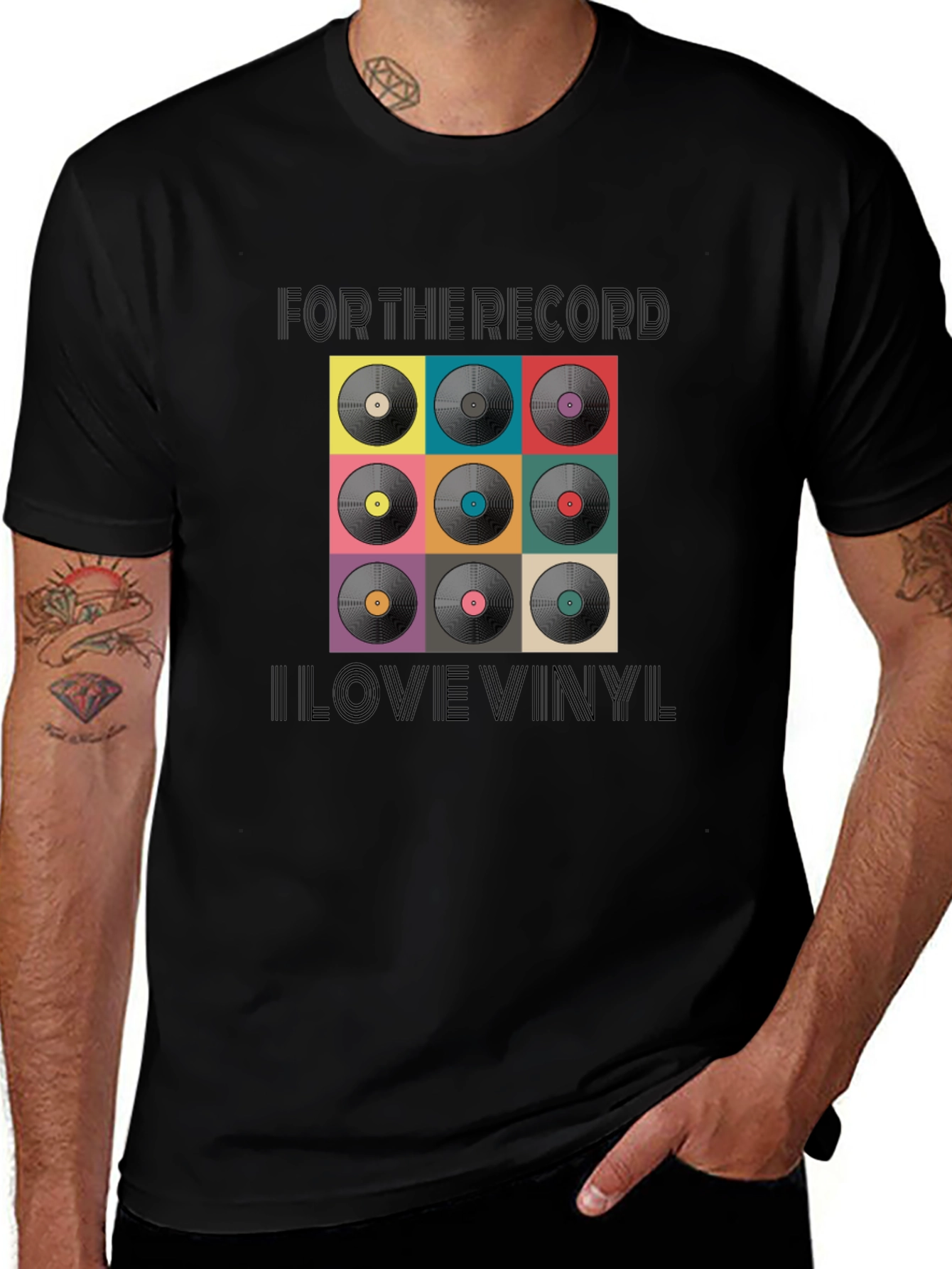Retro Vinyl Record Graphic T-Shirt