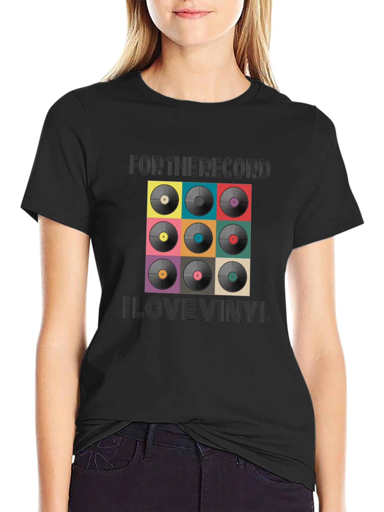 Retro Vinyl Record Graphic T-Shirt