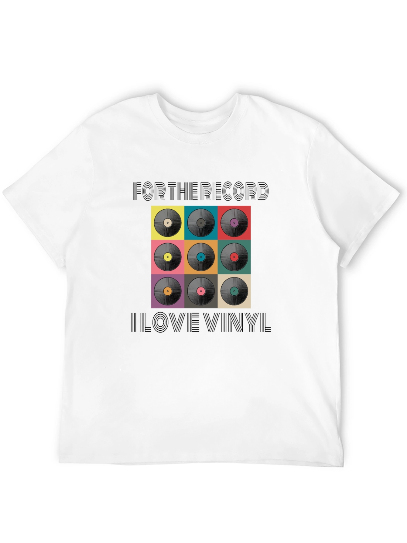 Retro Vinyl Record Graphic T-Shirt